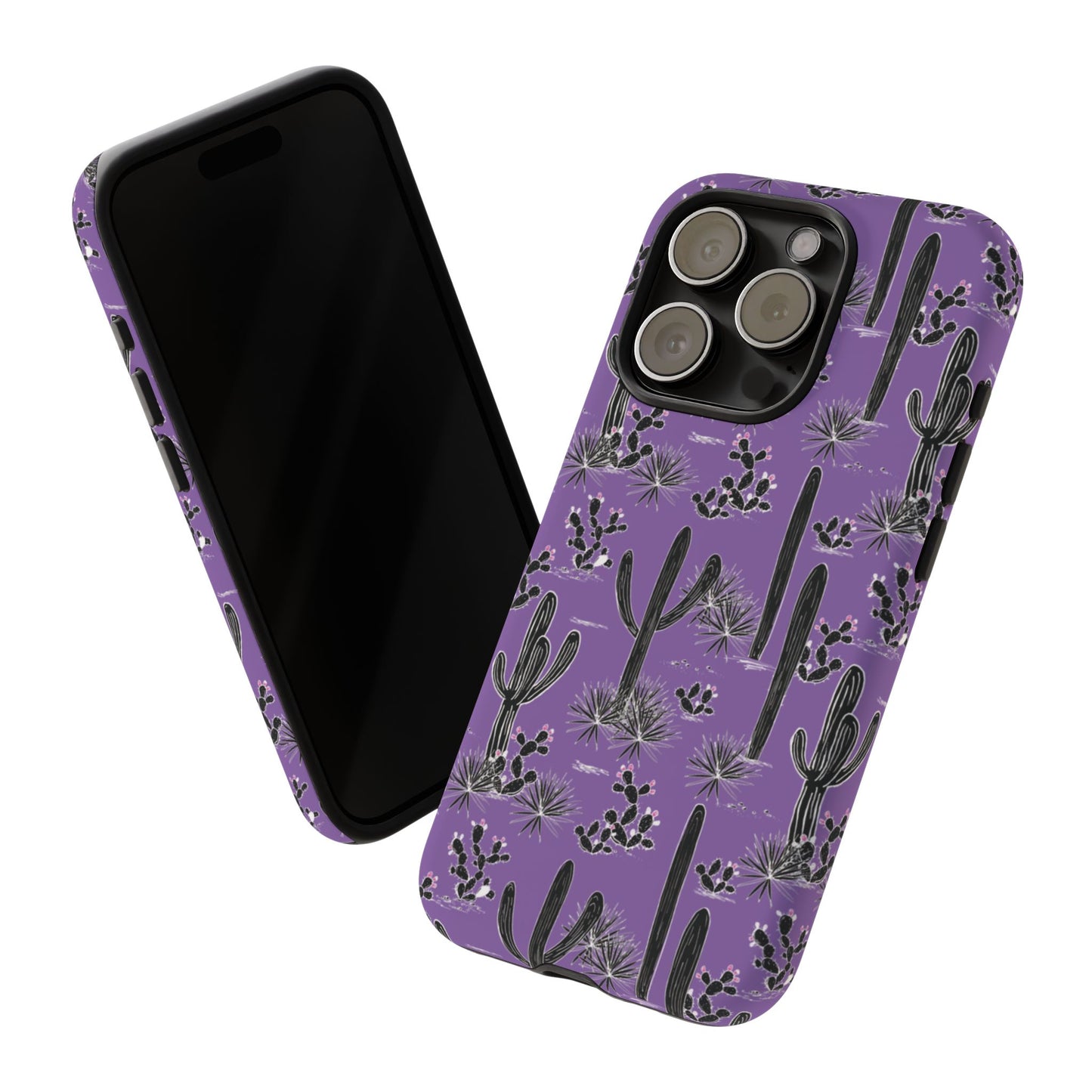 Purple Cactus Love Phone Case