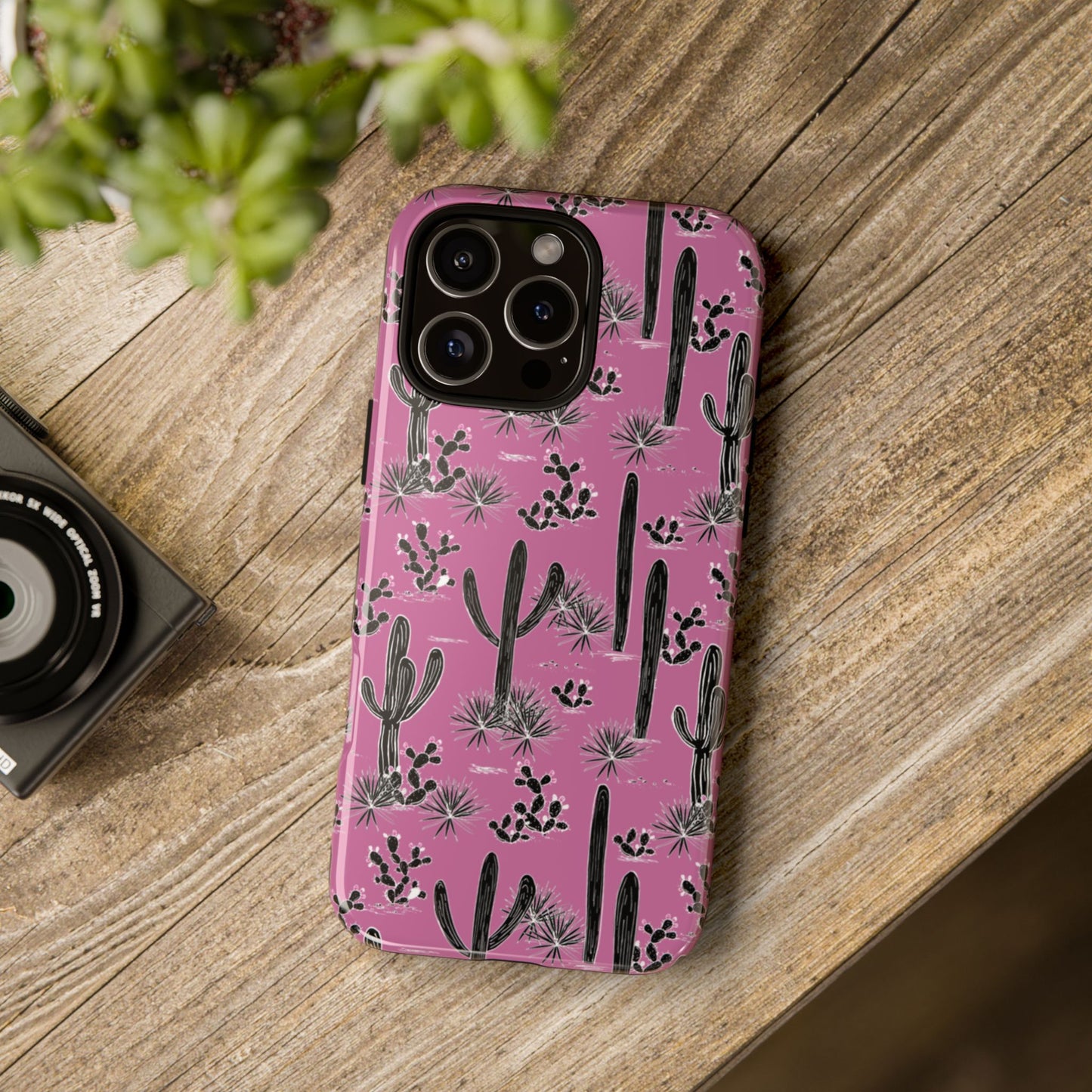 Pink Cactus Love Phone Case