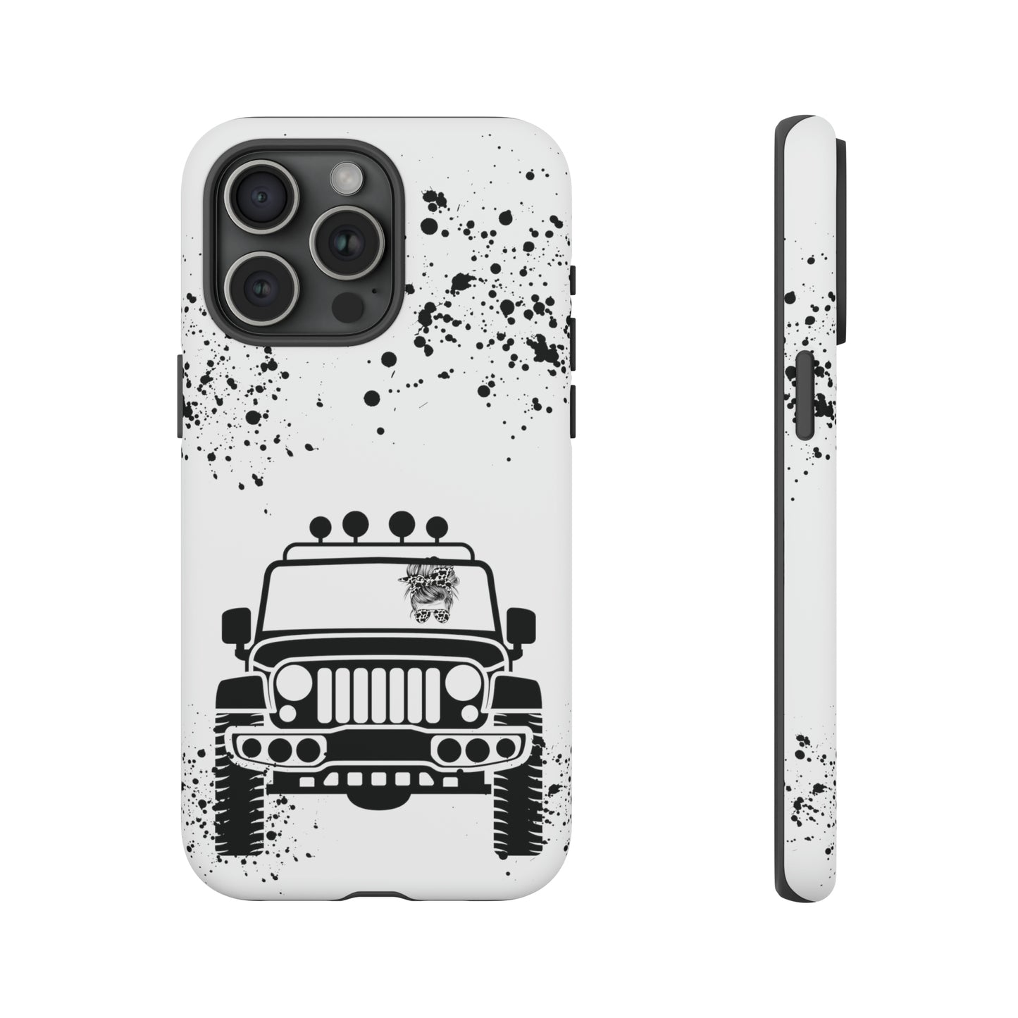 Off Road Girl Cow Print Shades Protective Phone Case for Iphone, Samsung and Google Phones