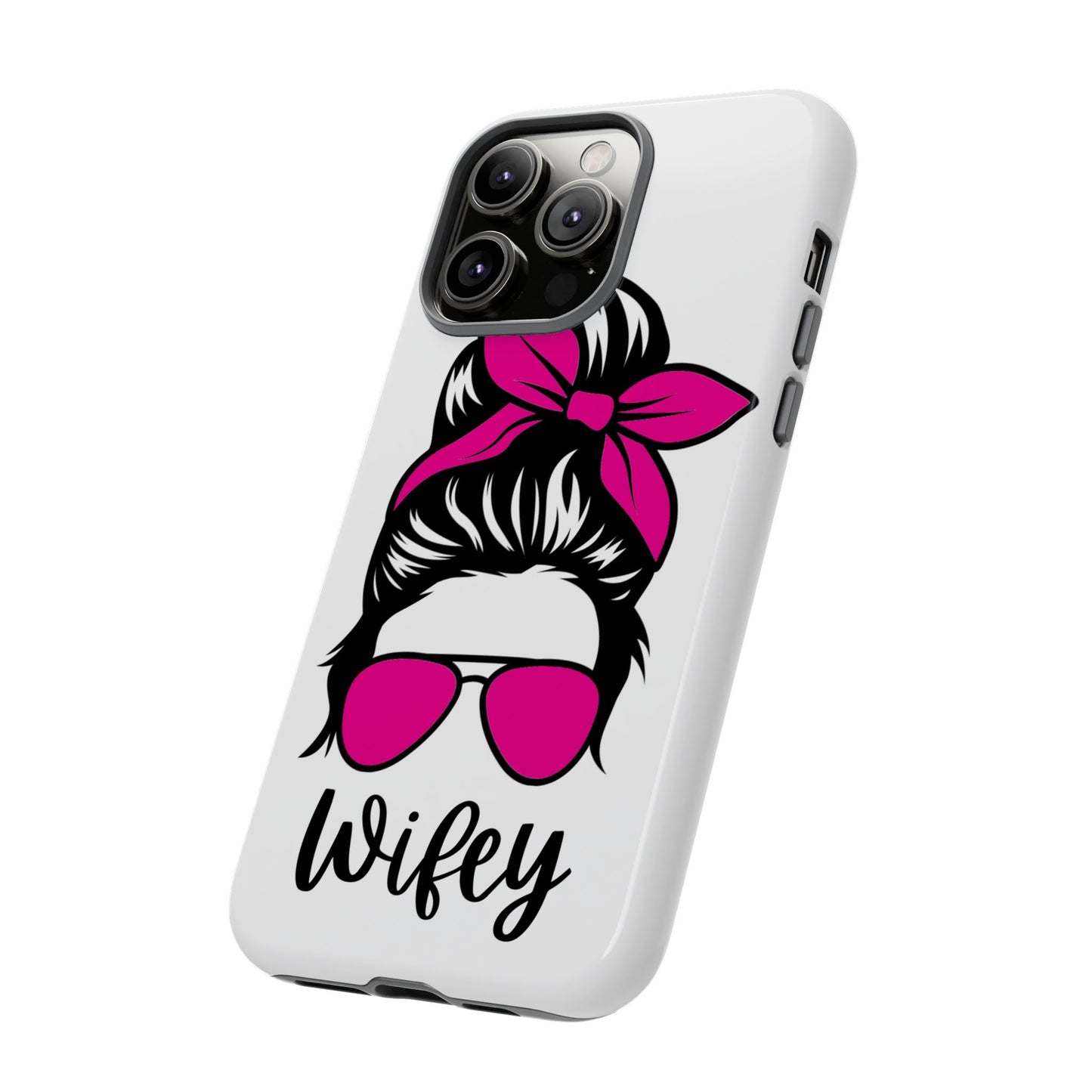 Pink Wifey Protective Case for IPhone, Samsung and Google