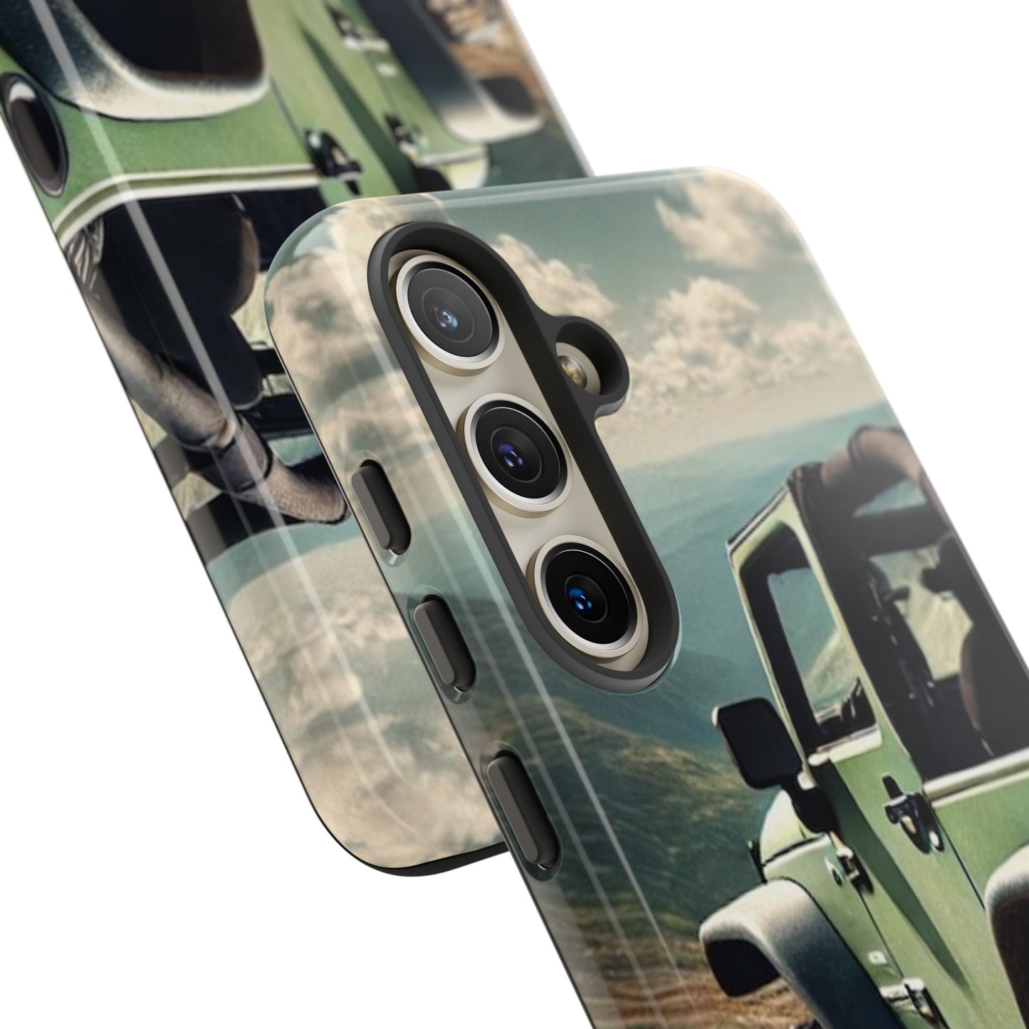 Green Jeep Protective Phone Case