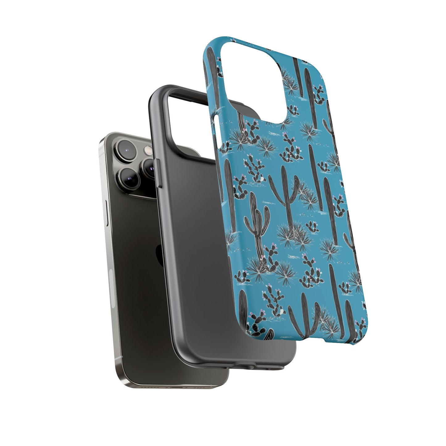 Turquoise Cactus Love Phone Case