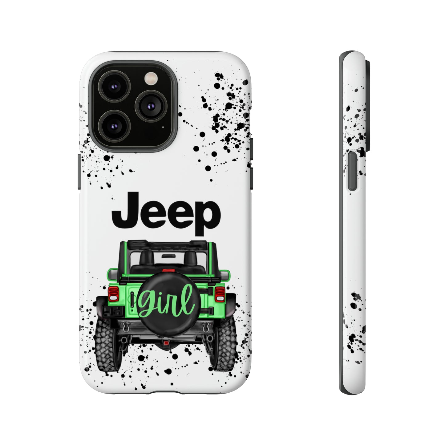 Off Road Girl Light Green Protective Case for Iphone, Google and Samsung Phones