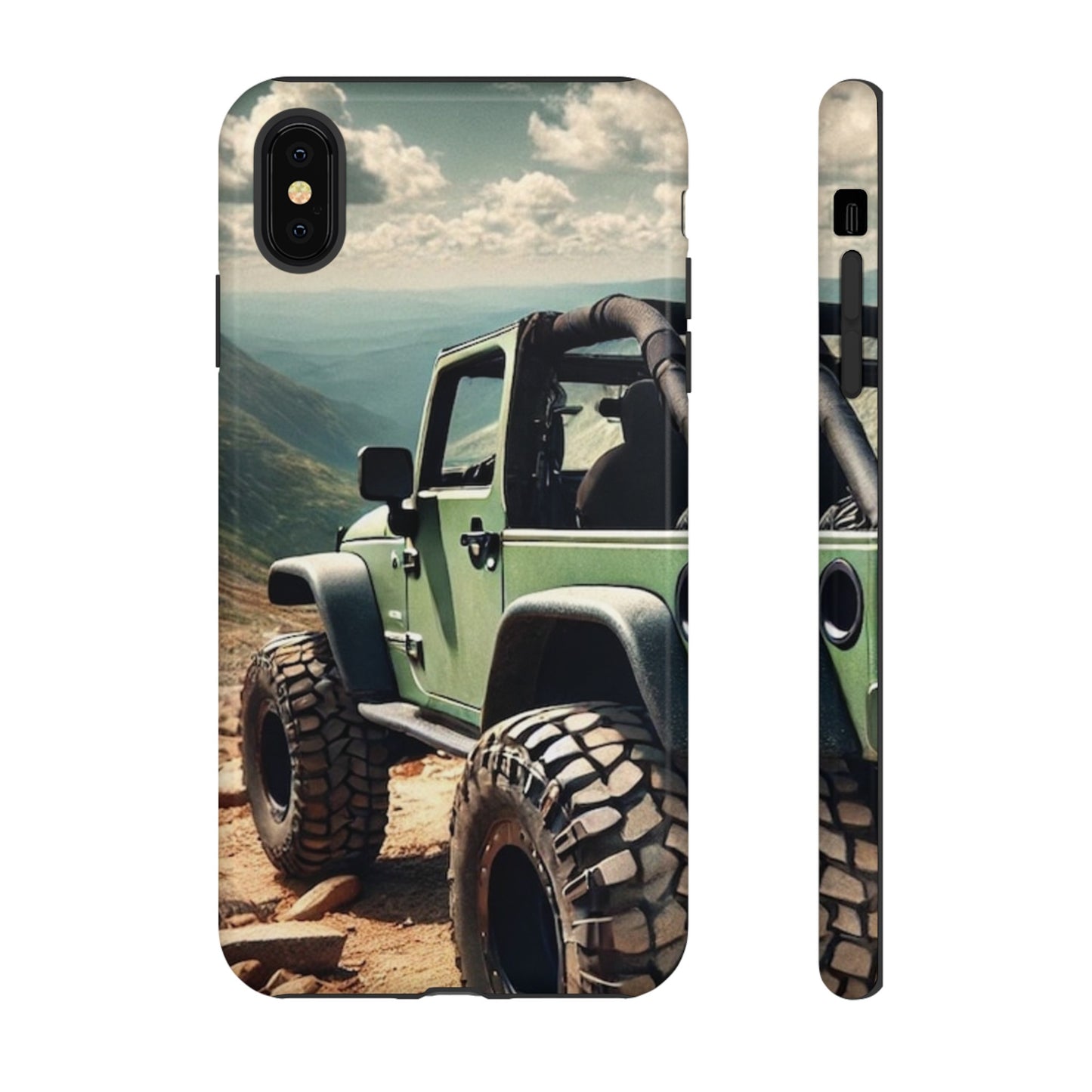 Green Jeep Protective Phone Case