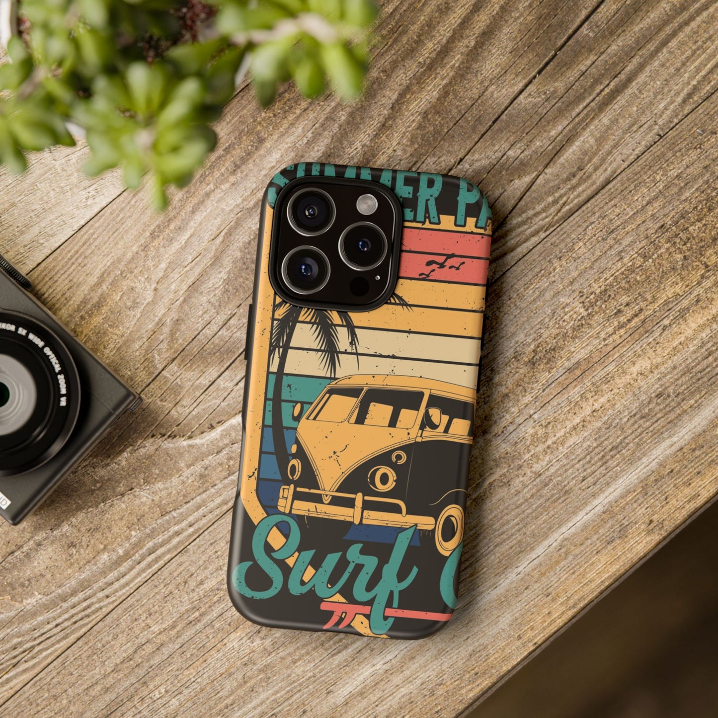 Retro Van Surf Summer Protective Phone Case