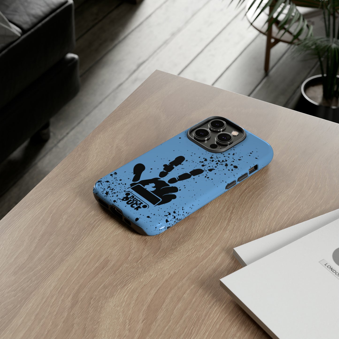 Duck Duck Blue Protective Phone Case for IPhone, Samsung and Google Phones