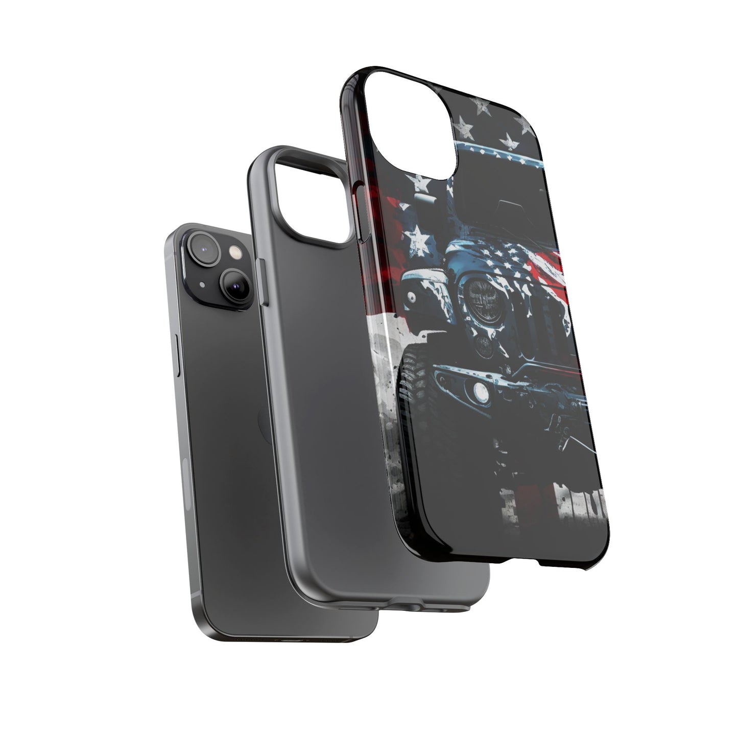 Off Roading Patriotic Protective Drop Proof Case Iphone, Samsung and Google phones