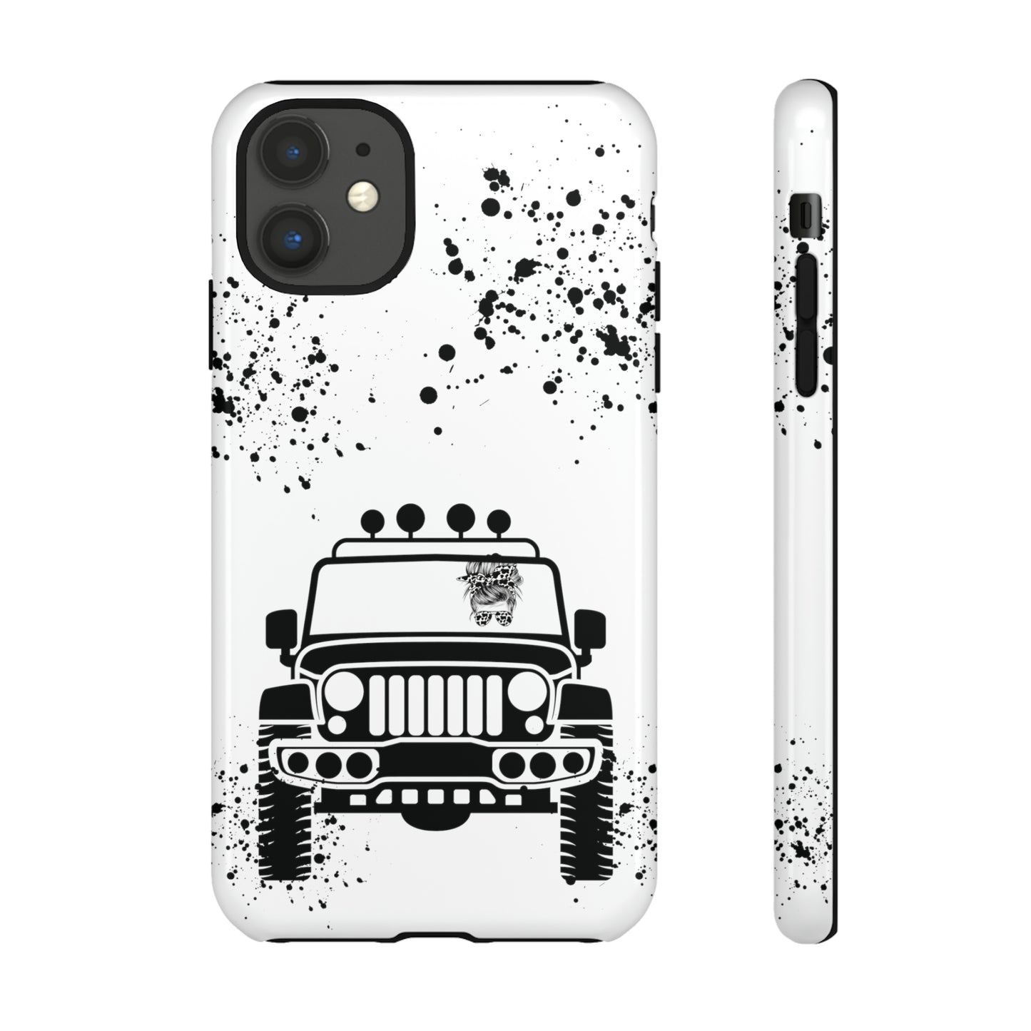 Off Road Girl Cow Print Shades Protective Phone Case for Iphone, Samsung and Google Phones