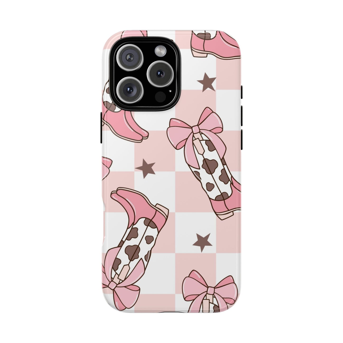Cowboy Boots and Bows Protective Phone Case