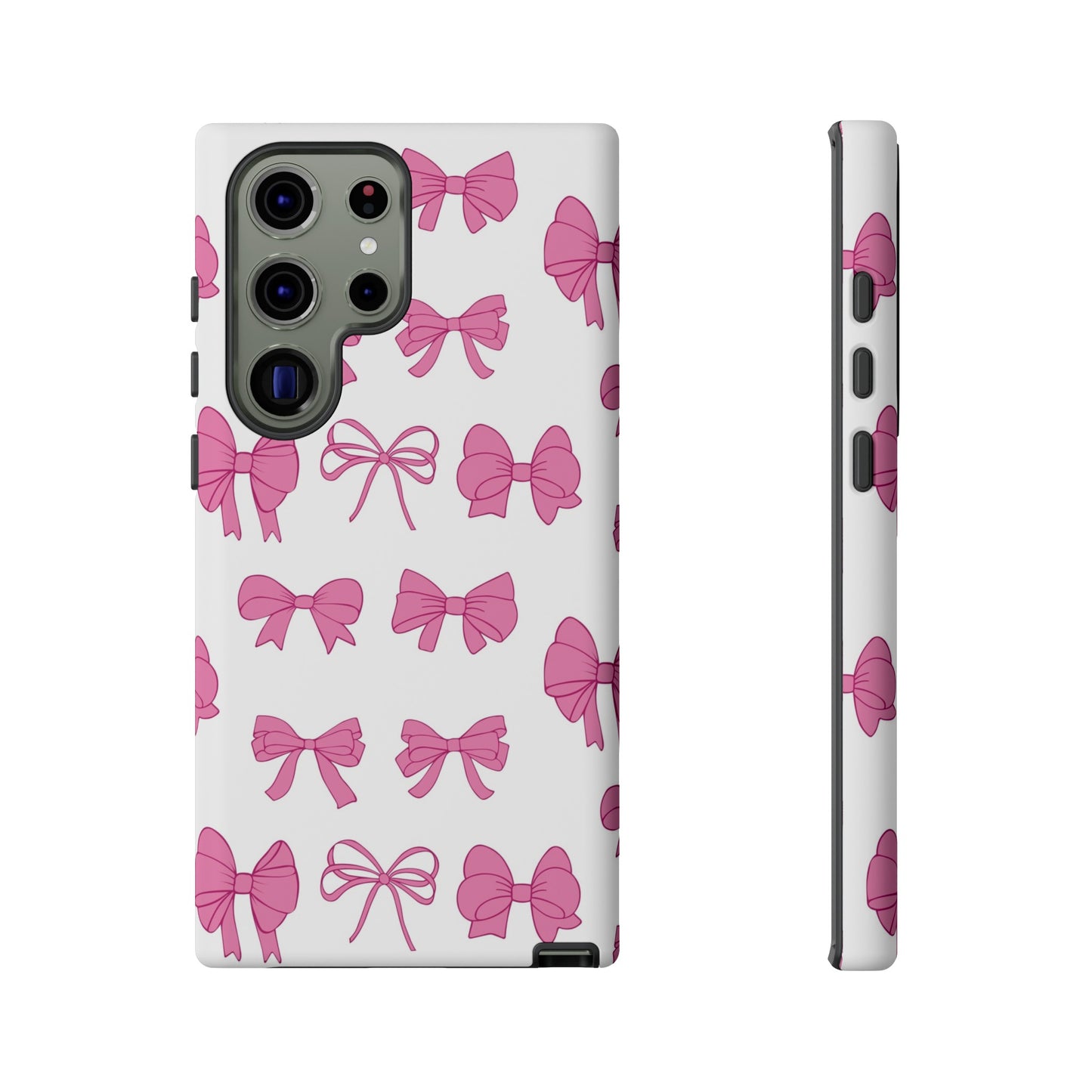 Pink Bows Protective Phone Case for Iphone, Samsung and Google Phones