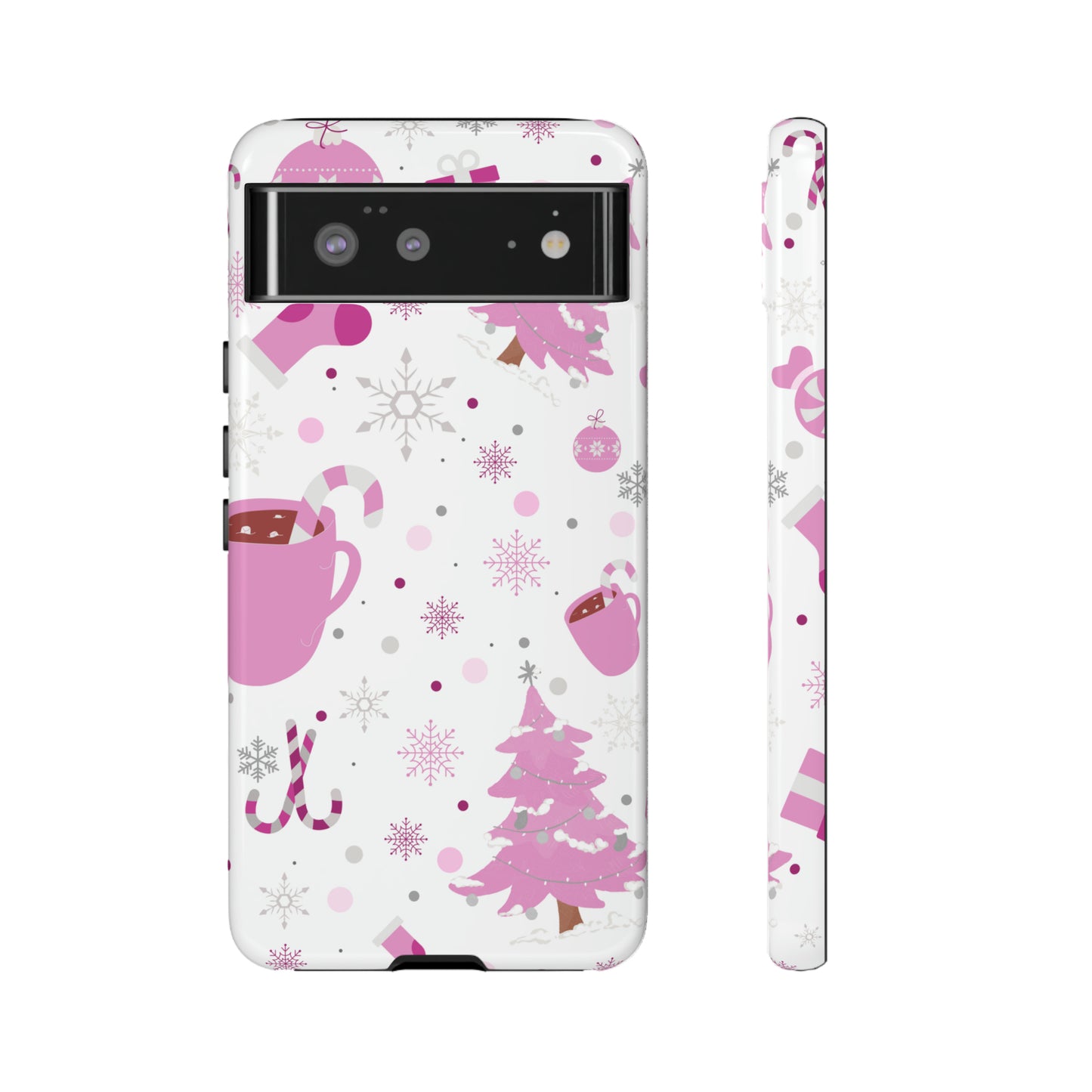 Pink Christmas Protective Case for Iphone, Samsung and