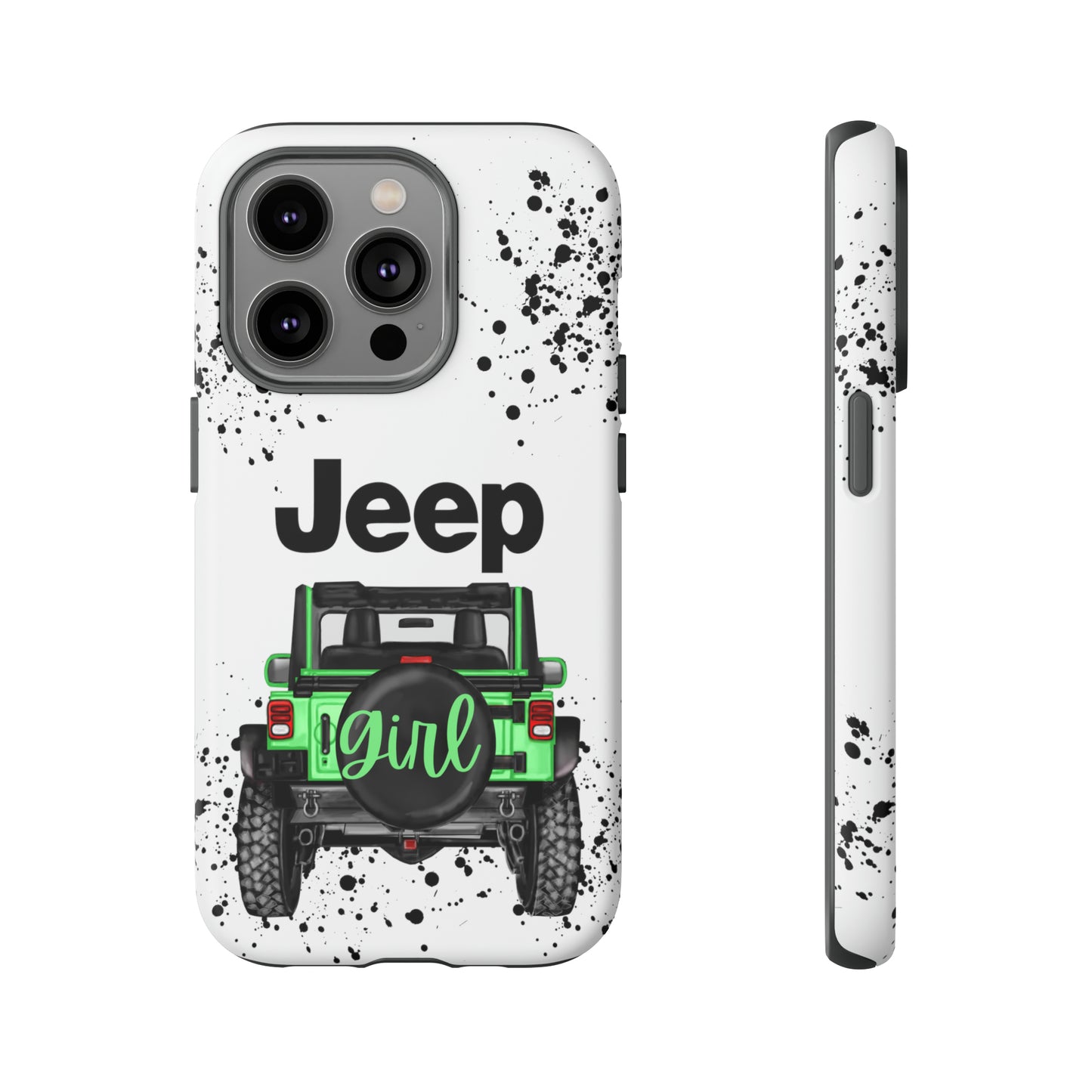 Off Road Girl Light Green Protective Case for Iphone, Google and Samsung Phones