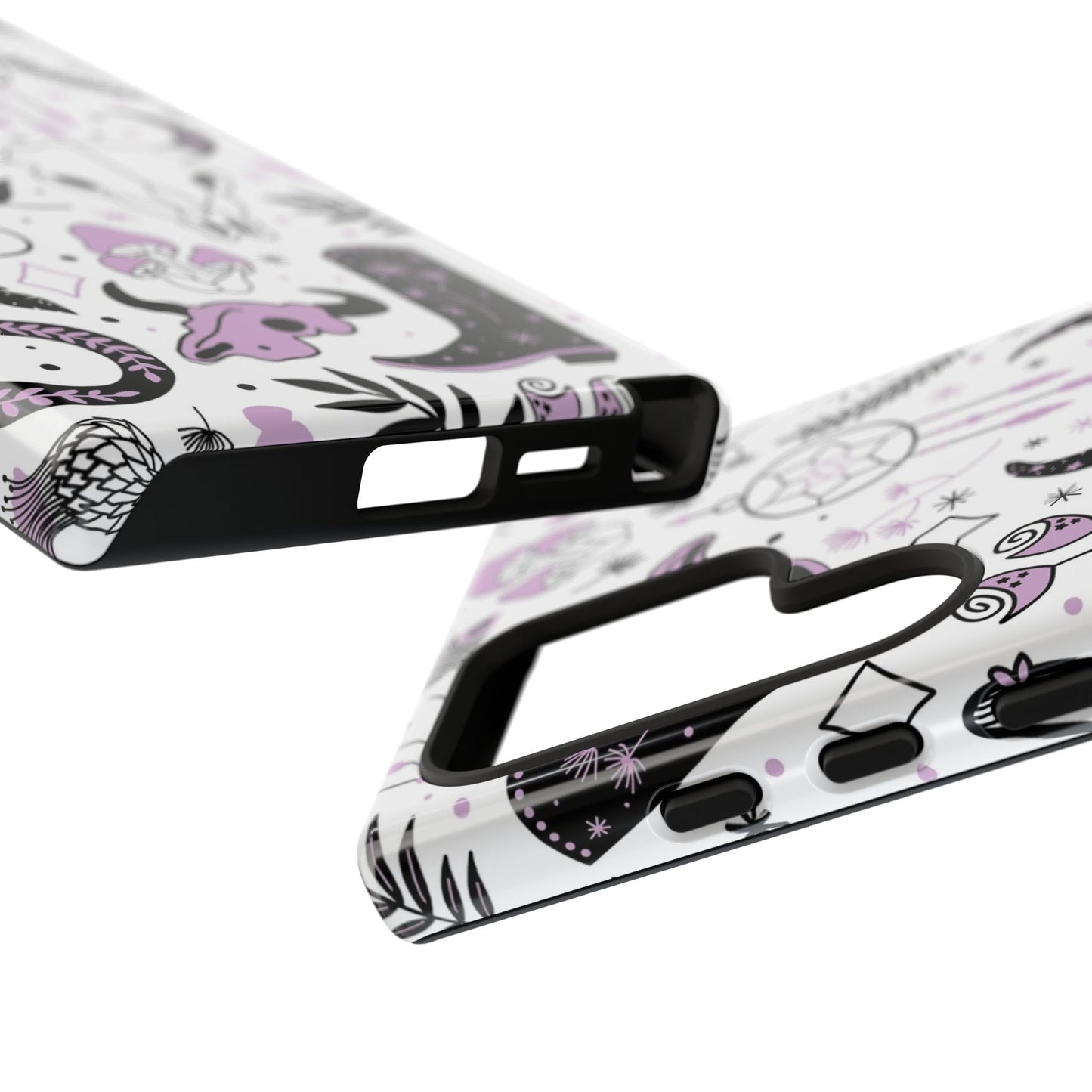 Purple and Black Western Protective Drop Proof Case Iphone, Samsung and Google phones