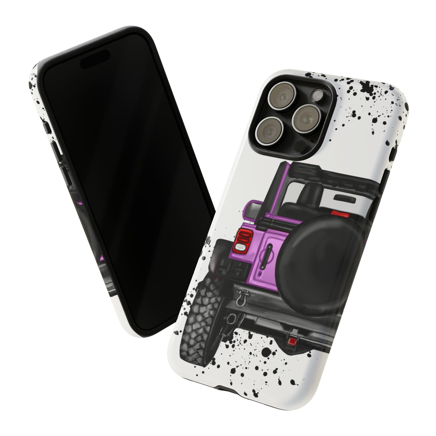 Off Road Life Charcoal Pink/Light Purple Protective Case for Iphone, Google and Samsung