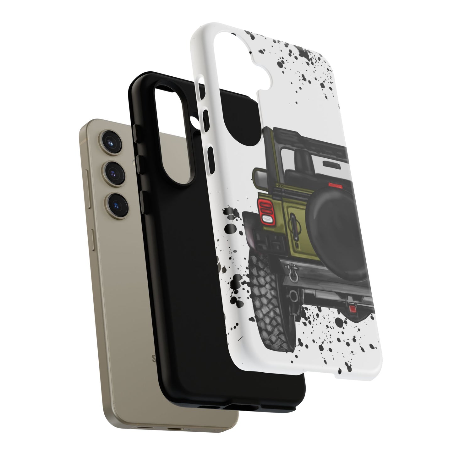 Off Road Life Army Green Protective Case for Iphone, Google and Samsung