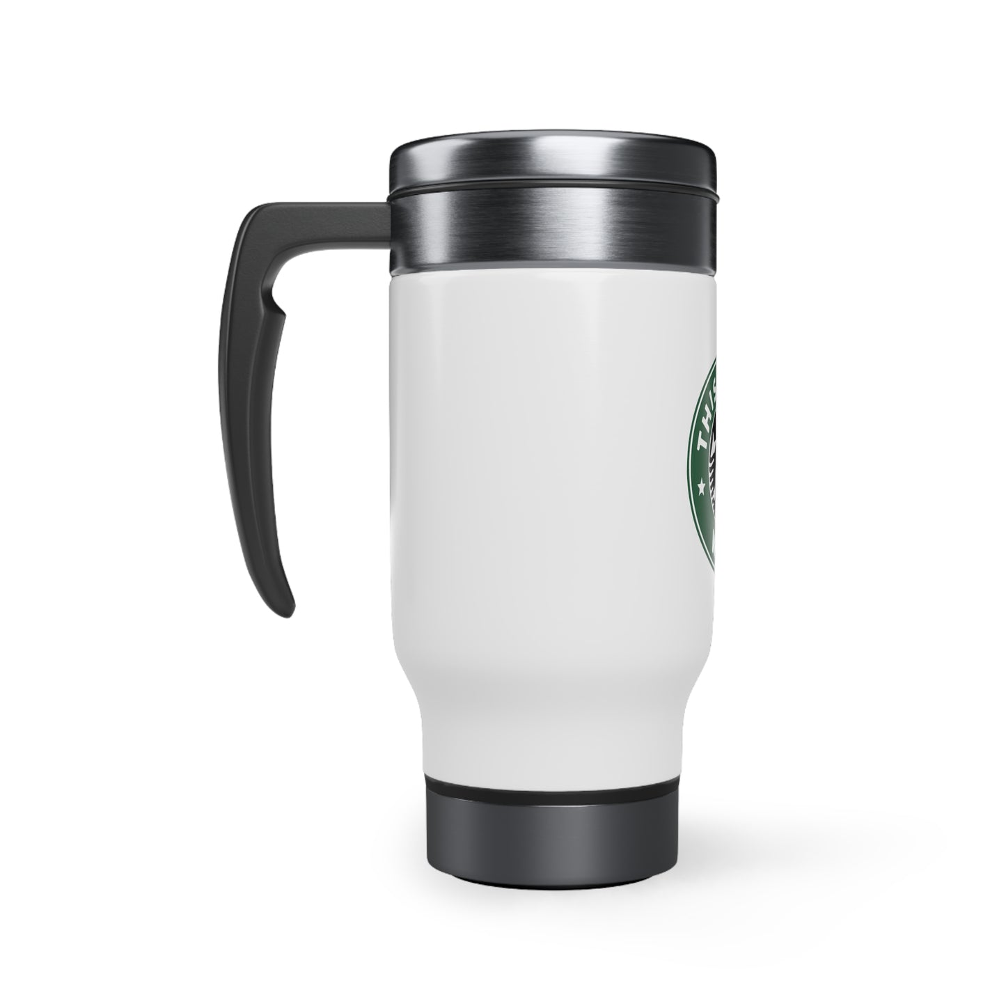 This May Be Wine Stainless Steel Travel Mug with Handle, 14oz