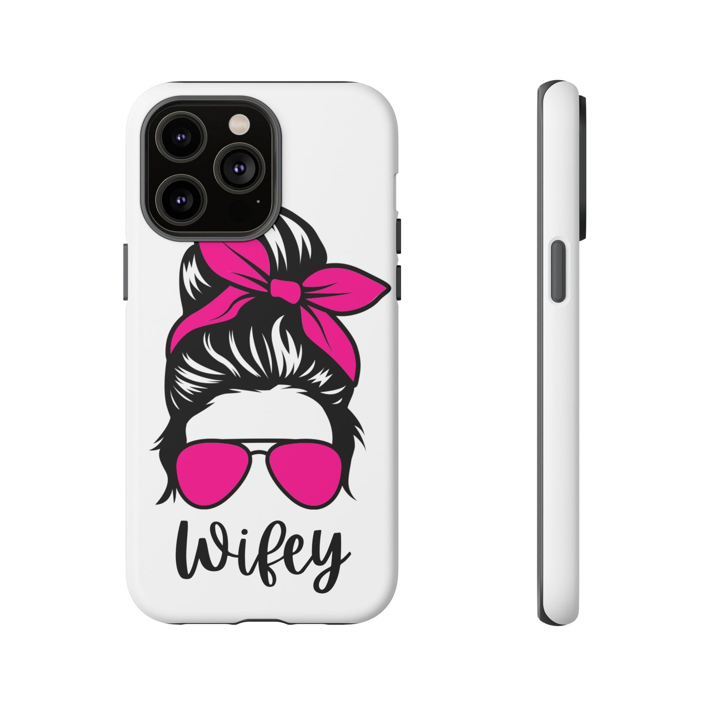 Pink Wifey Protective Case for IPhone, Samsung and Google