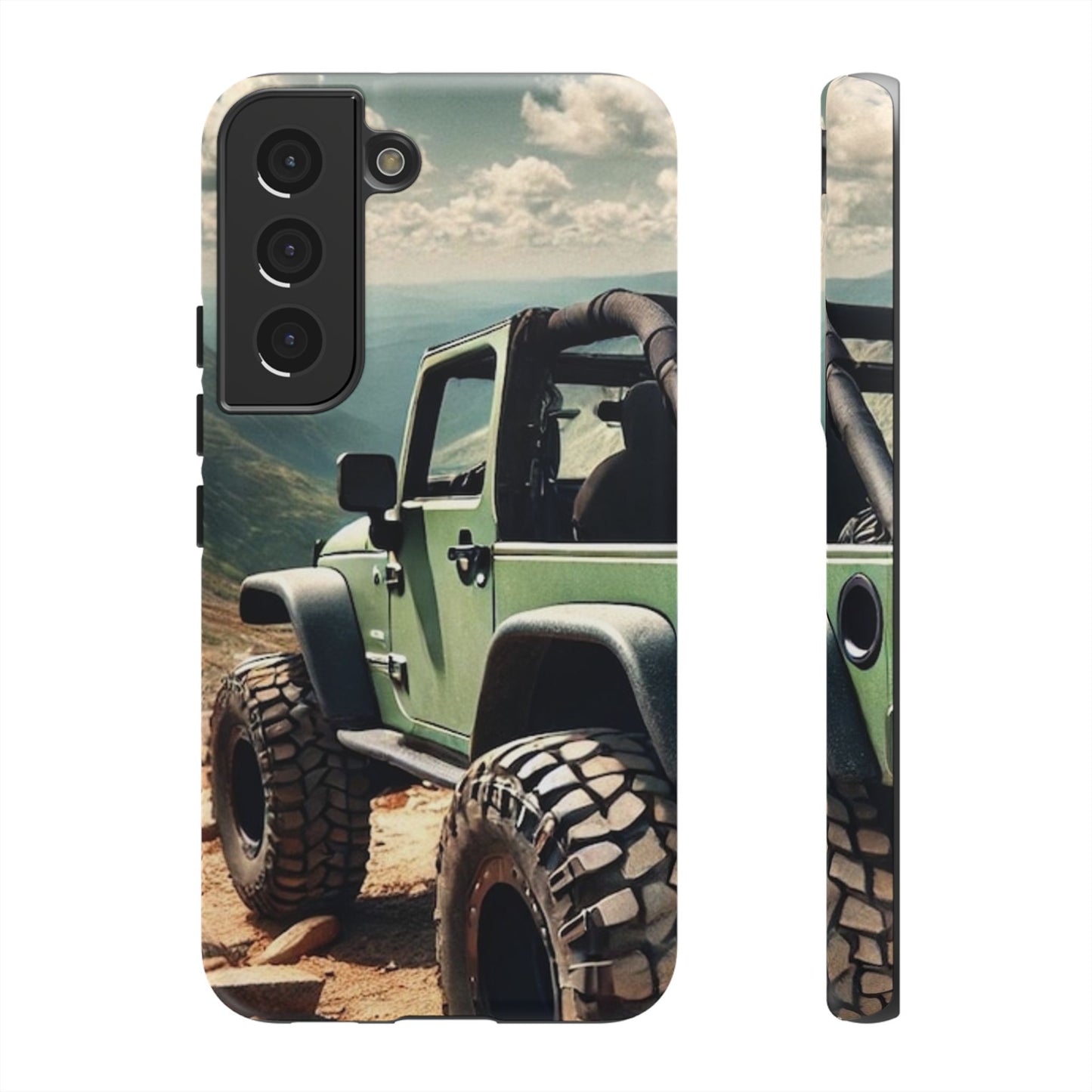Green Off Road Protective Phone Case