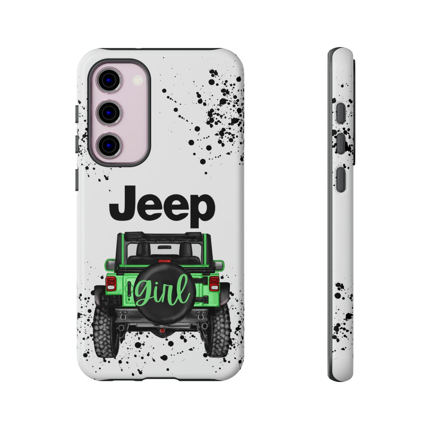 Off Road Girl Light Green Protective Case for Iphone, Google and Samsung Phones