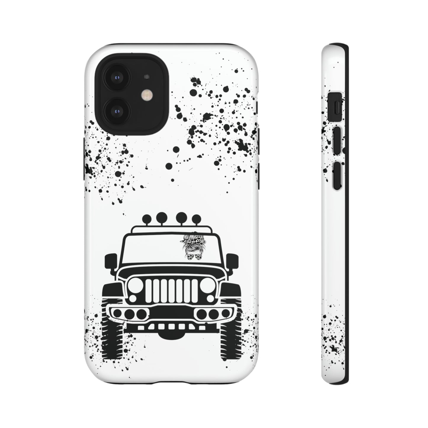 Off Road Girl Cow Print Shades Protective Phone Case for Iphone, Samsung and Google Phones