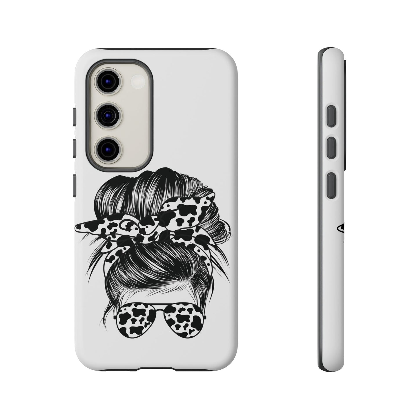 Cow Print Woman Mom Wife Protective Phone Case for Iphone, Samsung and Google Phones