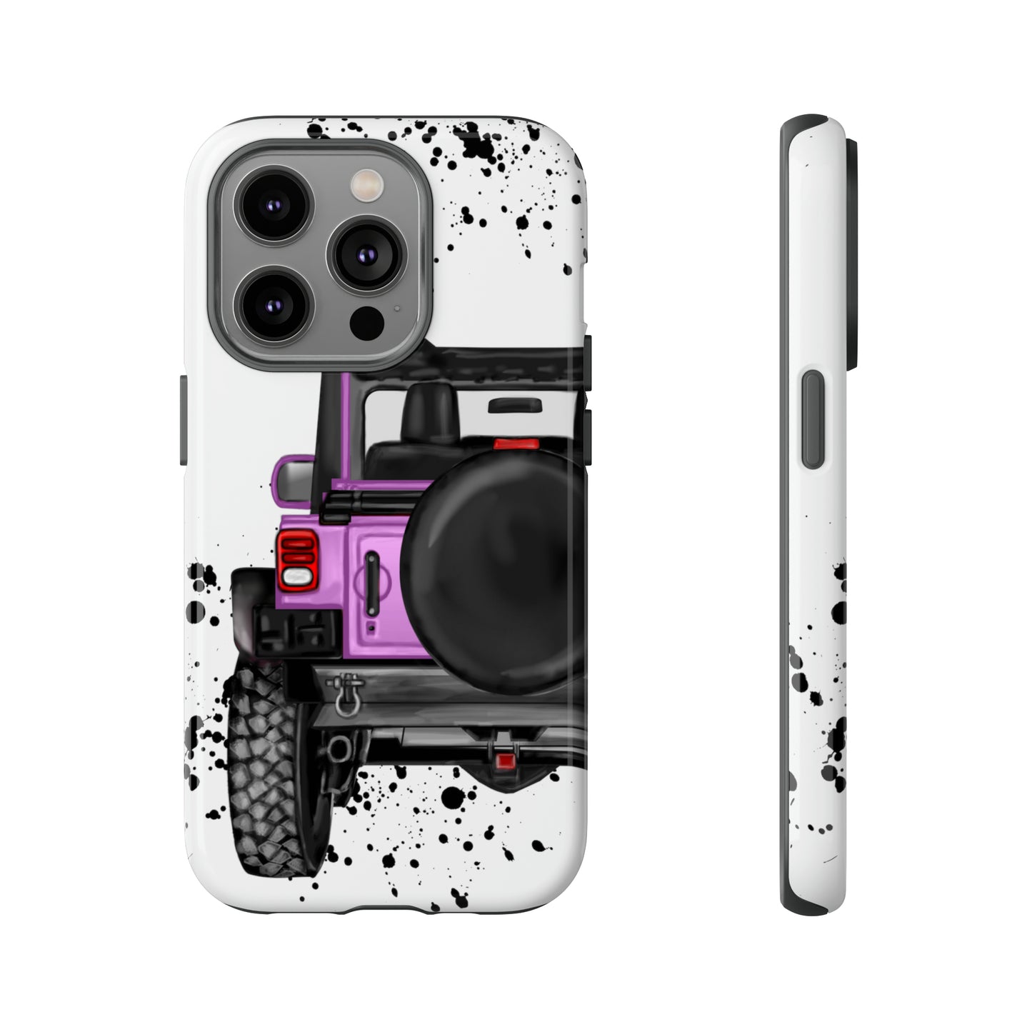 Off Road Life Charcoal Pink/Light Purple Protective Case for Iphone, Google and Samsung