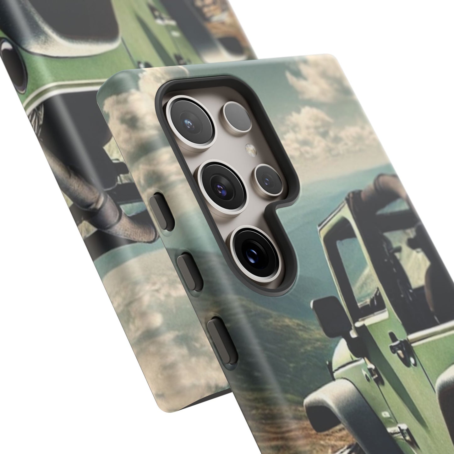 Green Off Road Protective Phone Case