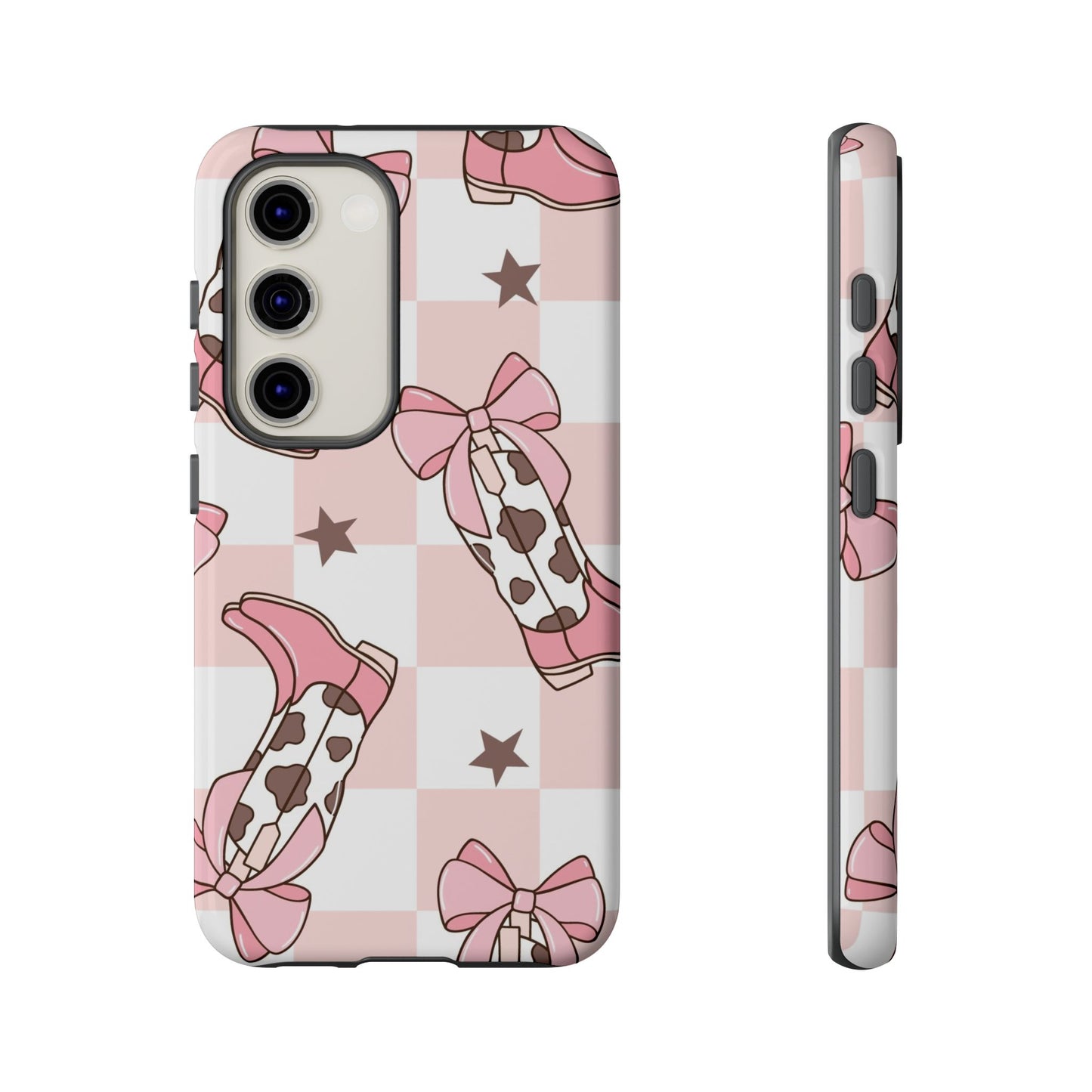 Cowboy Boots and Bows Protective Phone Case
