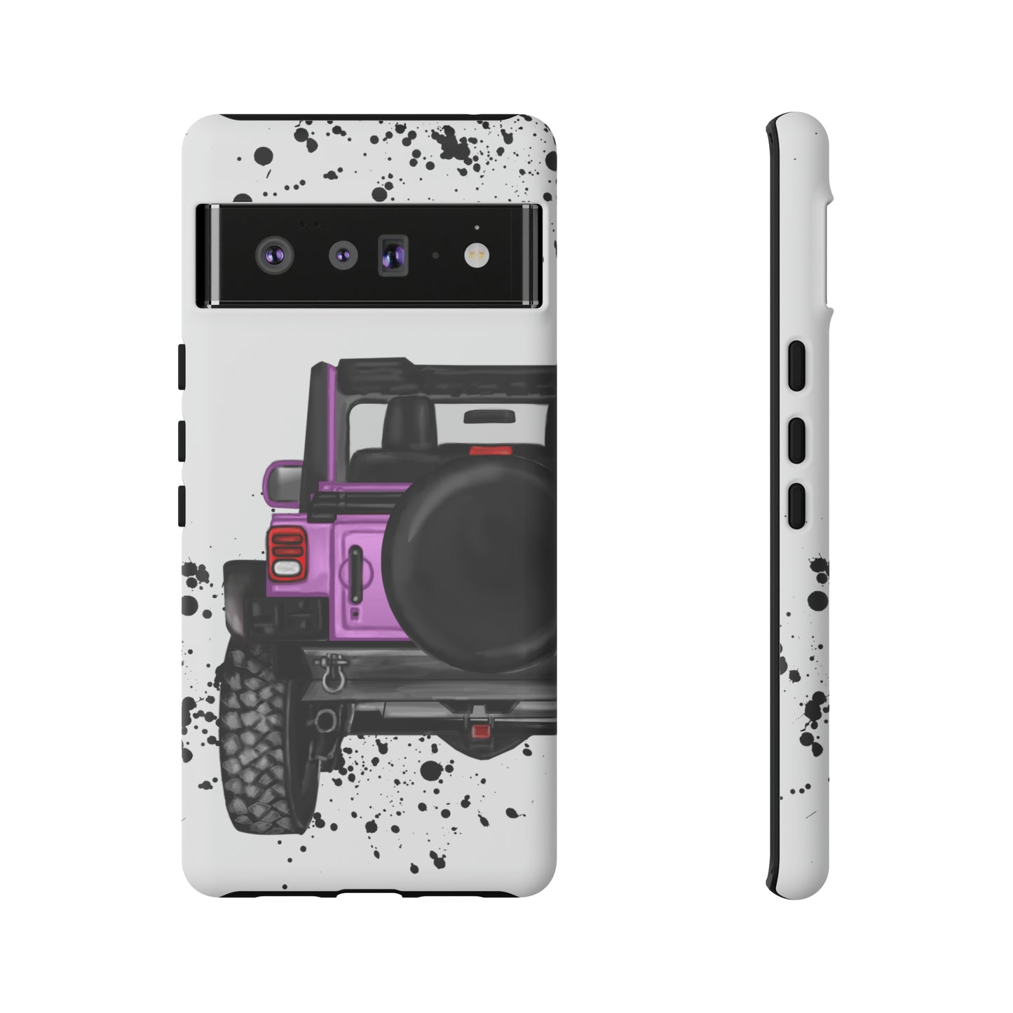 Off Road Life Charcoal Pink/Light Purple Protective Case for Iphone, Google and Samsung