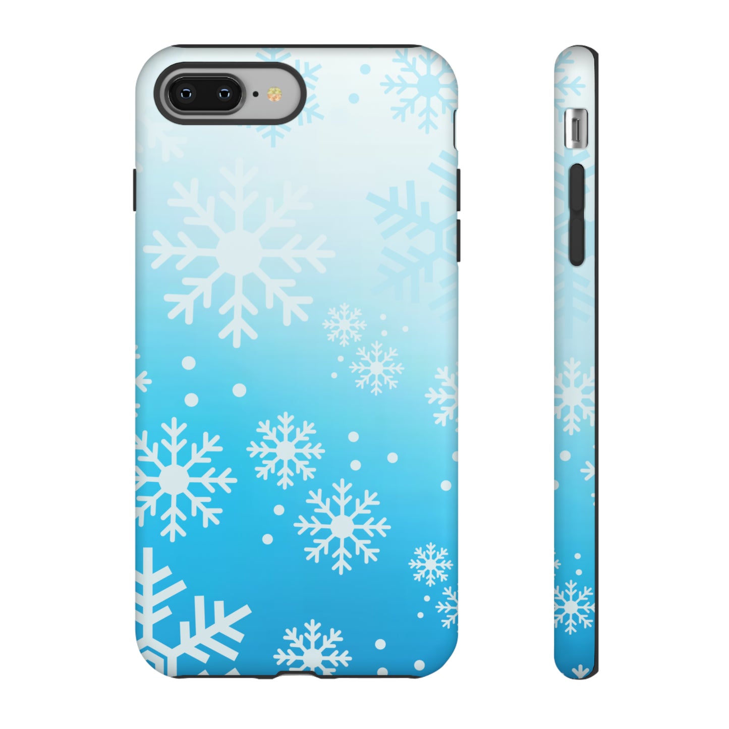 Winter, frozen, snowflake ombré protective phone case for Google, Samsung and IPhone