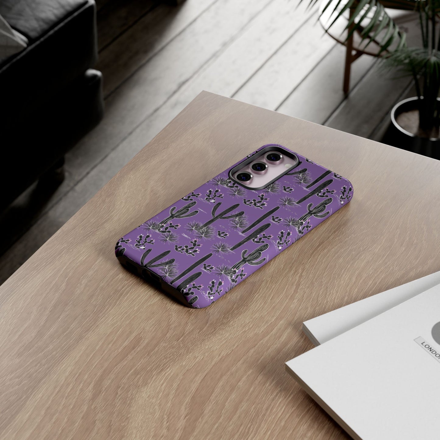 Purple Cactus Love Phone Case