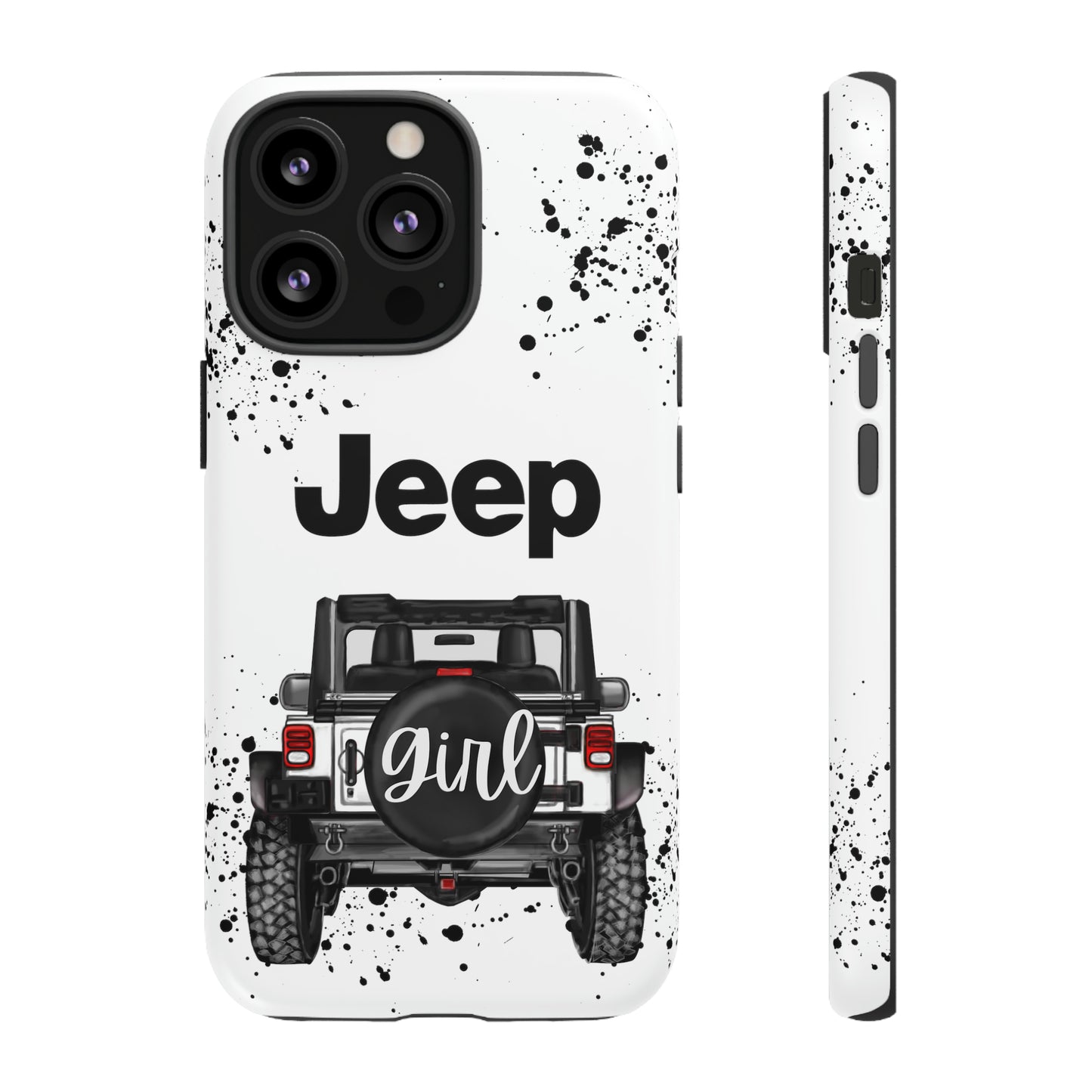 Off Road Girl White Protective Case for Iphone, Google and Samsung Phones