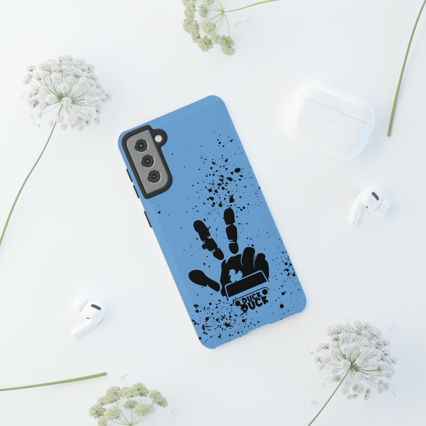 Duck Duck Blue Protective Phone Case for IPhone, Samsung and Google Phones