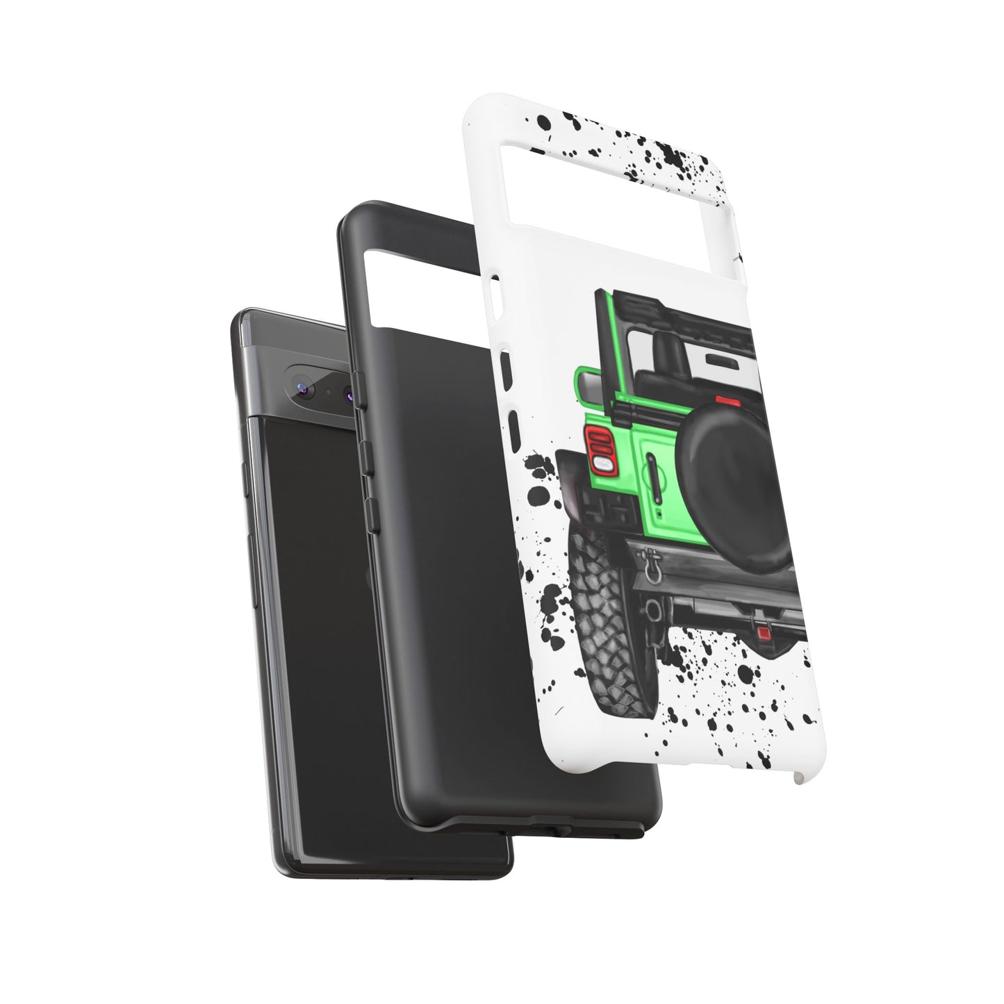 Off Road Life Green Protective Case for Iphone, Google and Samsung