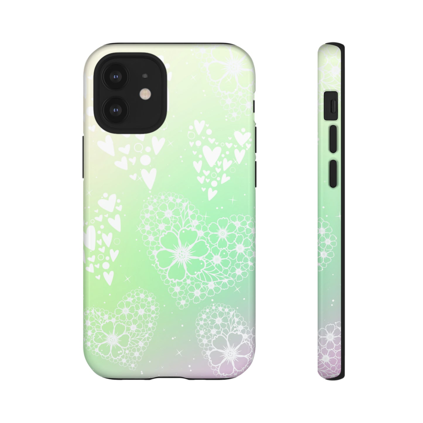 Pastel Heart Ombre Protective Case for Iphone, Google and Samsung