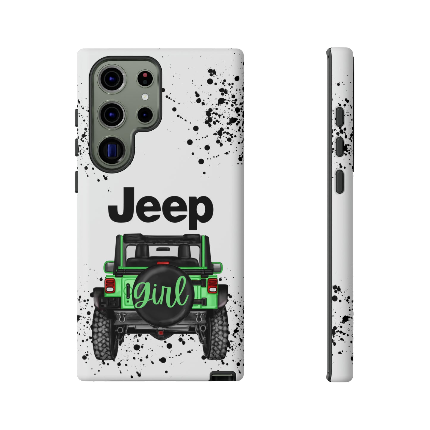 Off Road Girl Light Green Protective Case for Iphone, Google and Samsung Phones