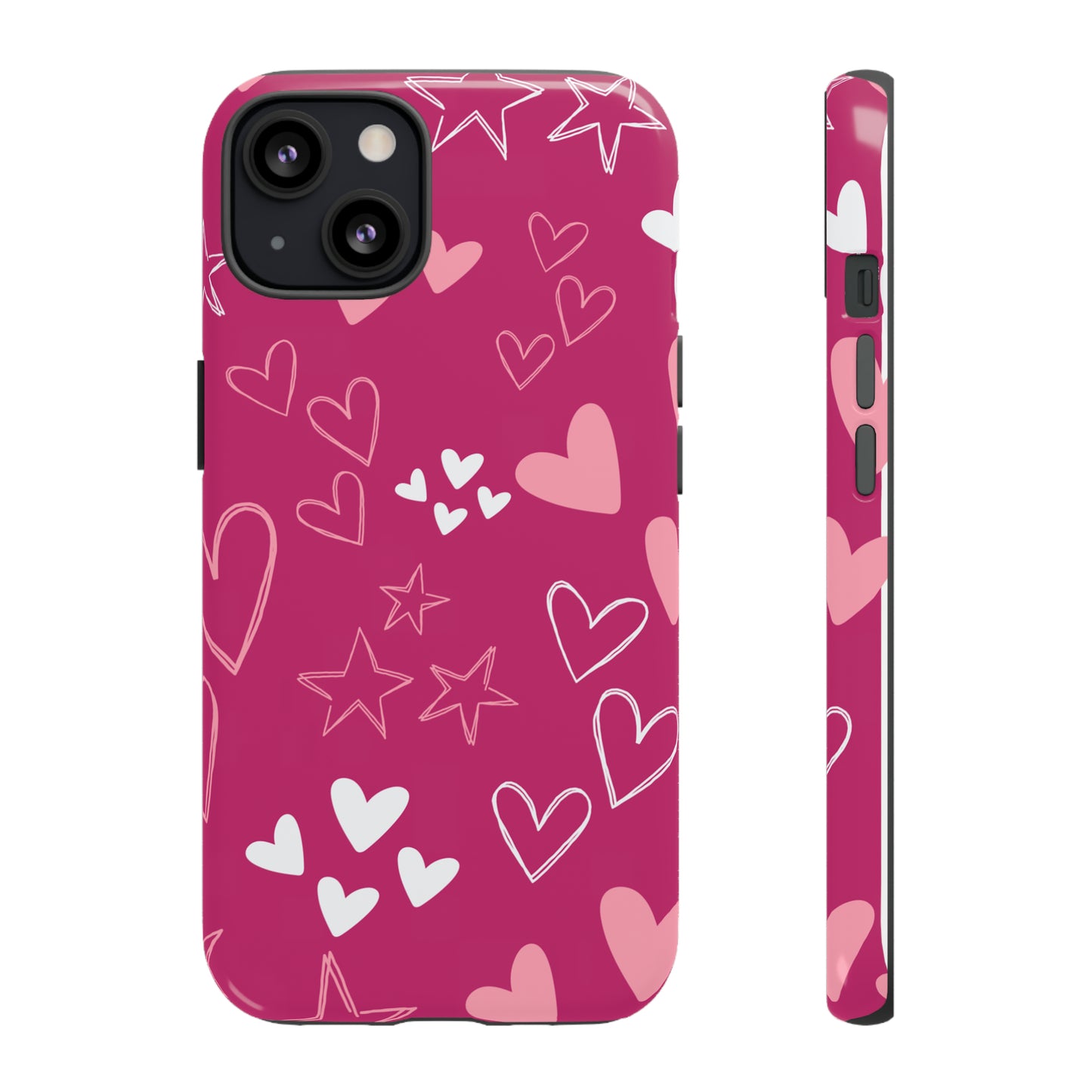 Heart and Stars Protective Case for Google, IPhone and Samsung phones