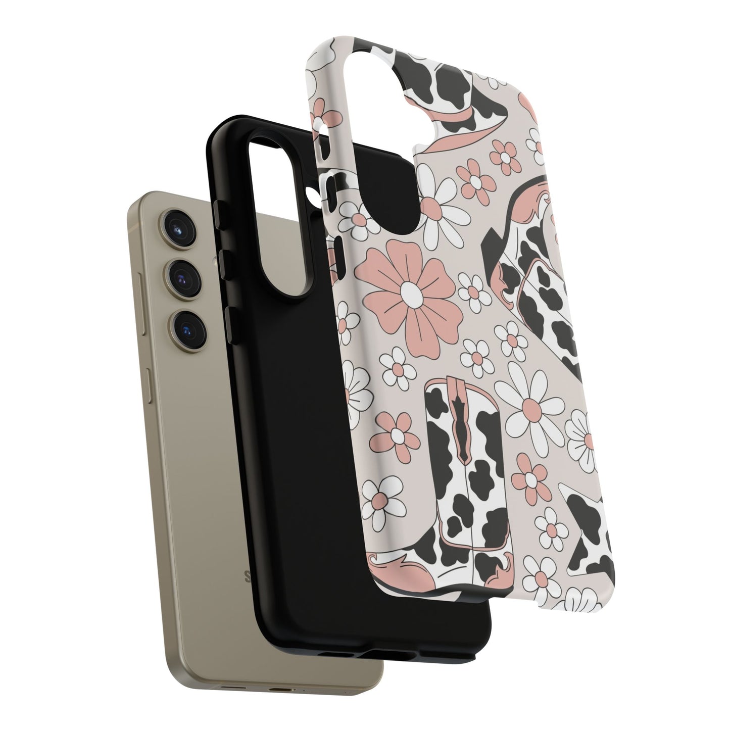 Western Flower Protective Phone Case for Google, Iphone and Samsung Phones
