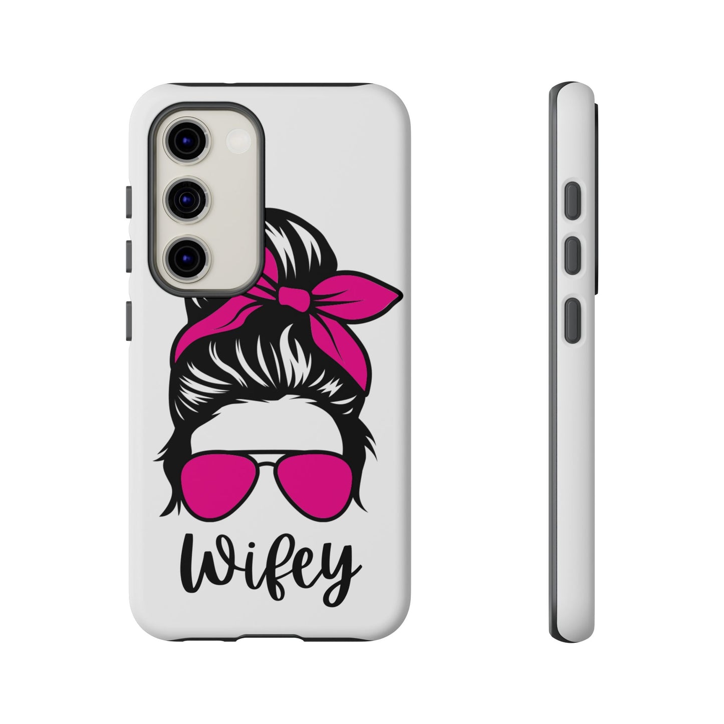 Pink Wifey Protective Case for IPhone, Samsung and Google