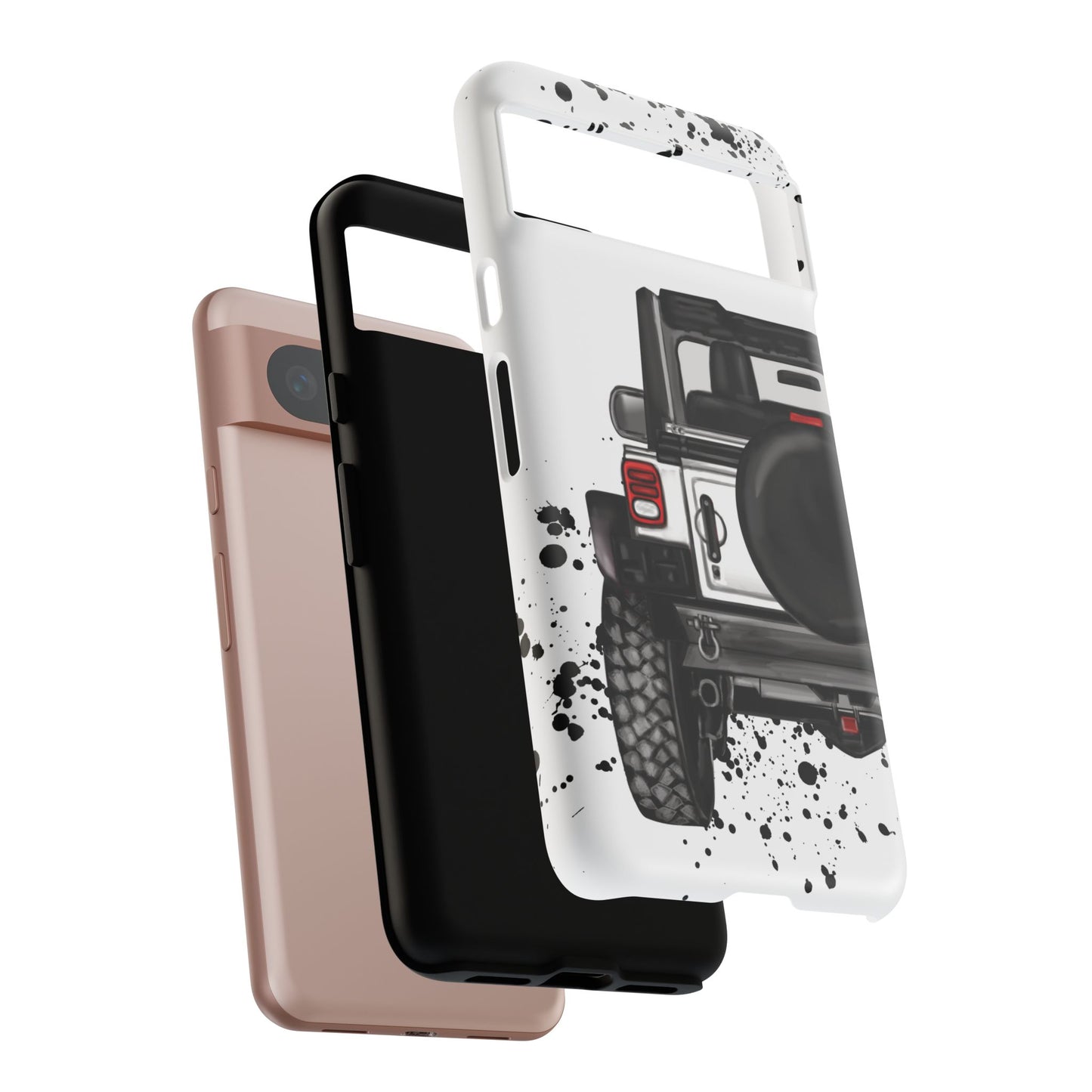 Off Road Life White Protective Case for Iphone, Google and Samsung