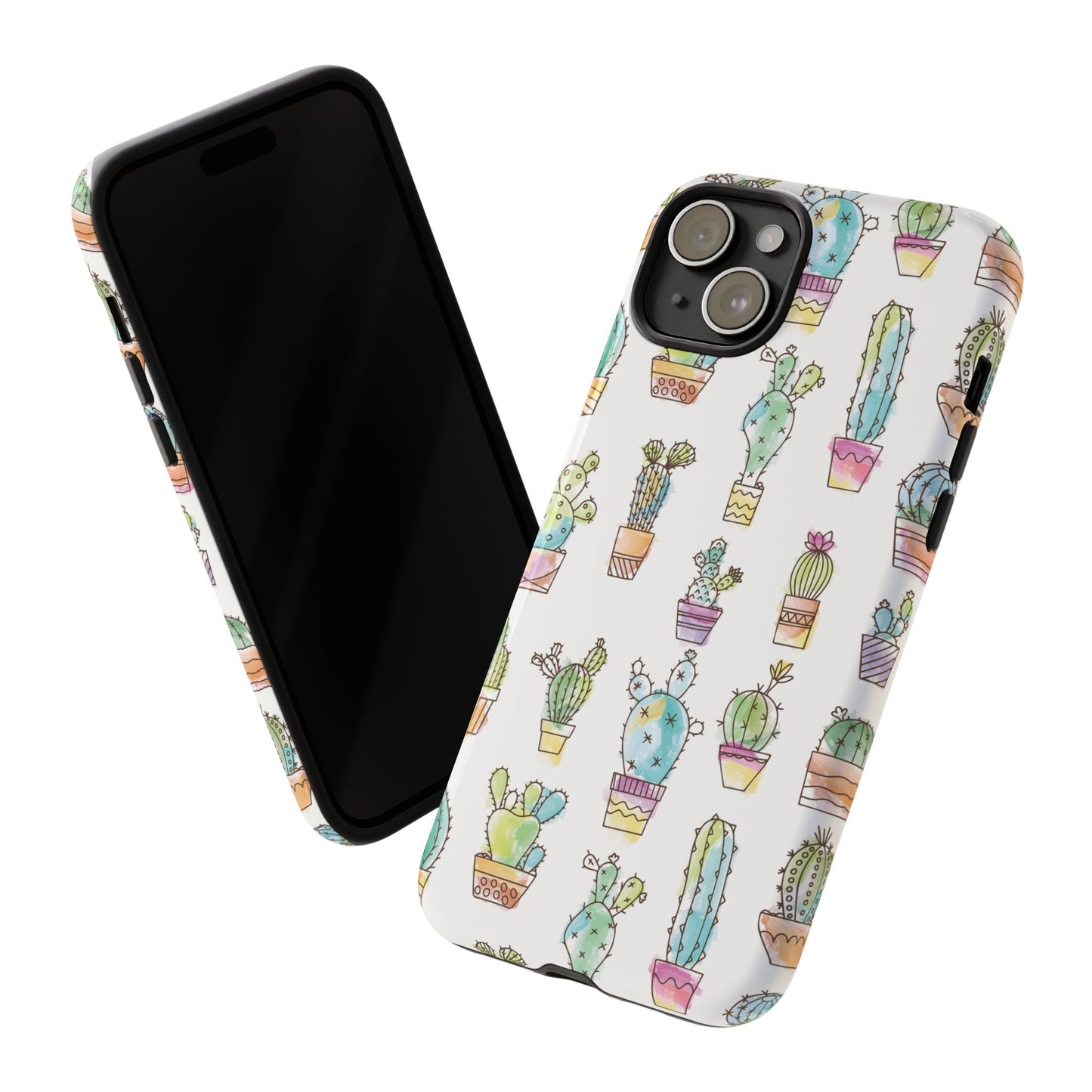 Pastel Cactus Love Phone Case