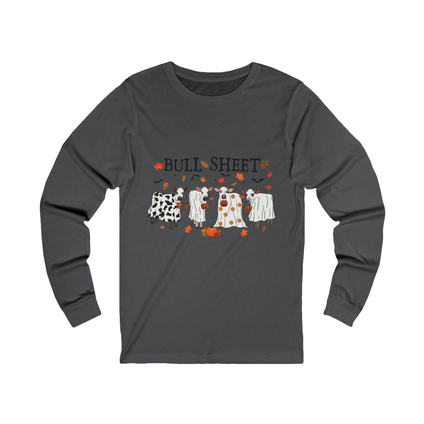 Bull Sheet Cow Ghost Unisex Jersey Long Sleeve Tee