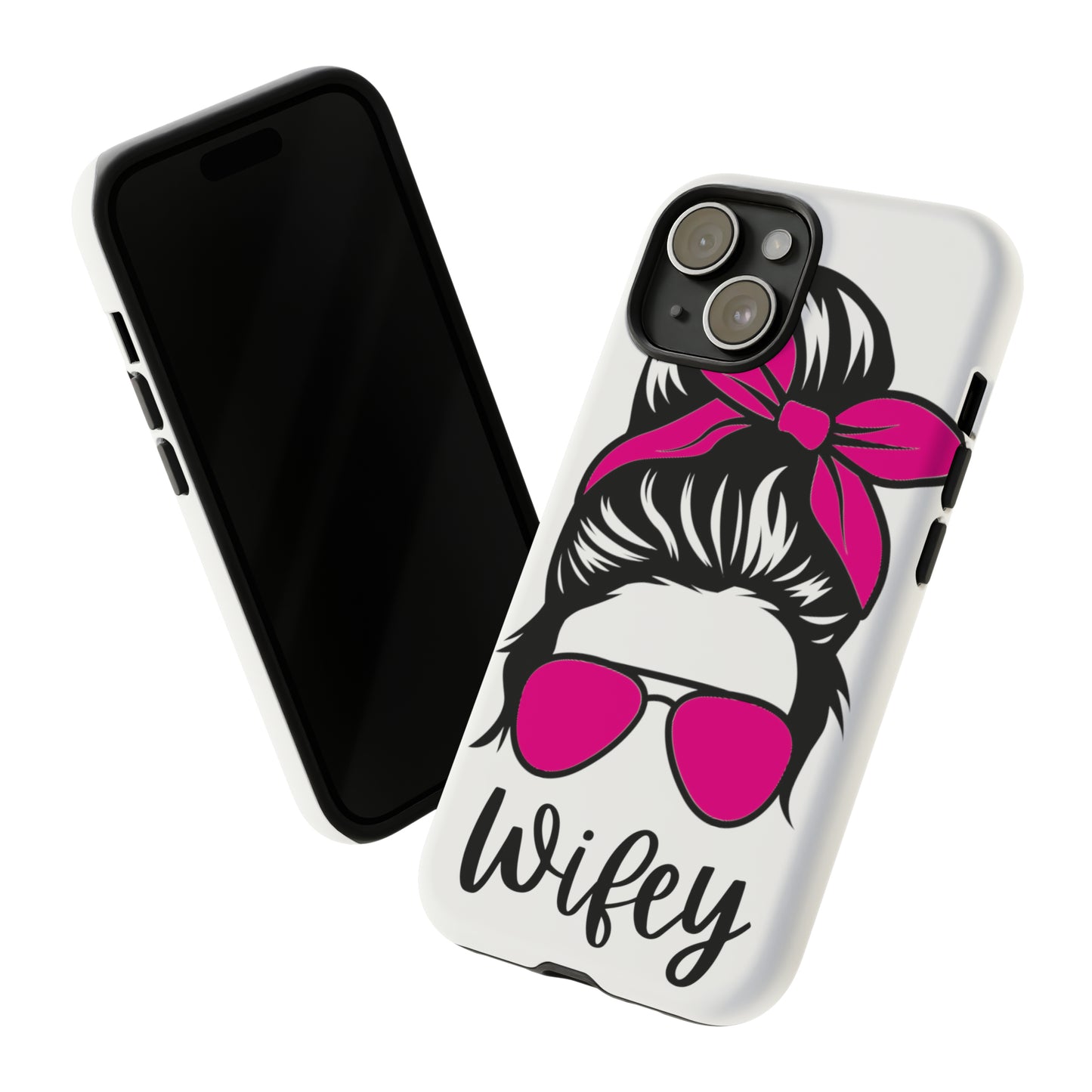 Pink Wifey Protective Case for IPhone, Samsung and Google