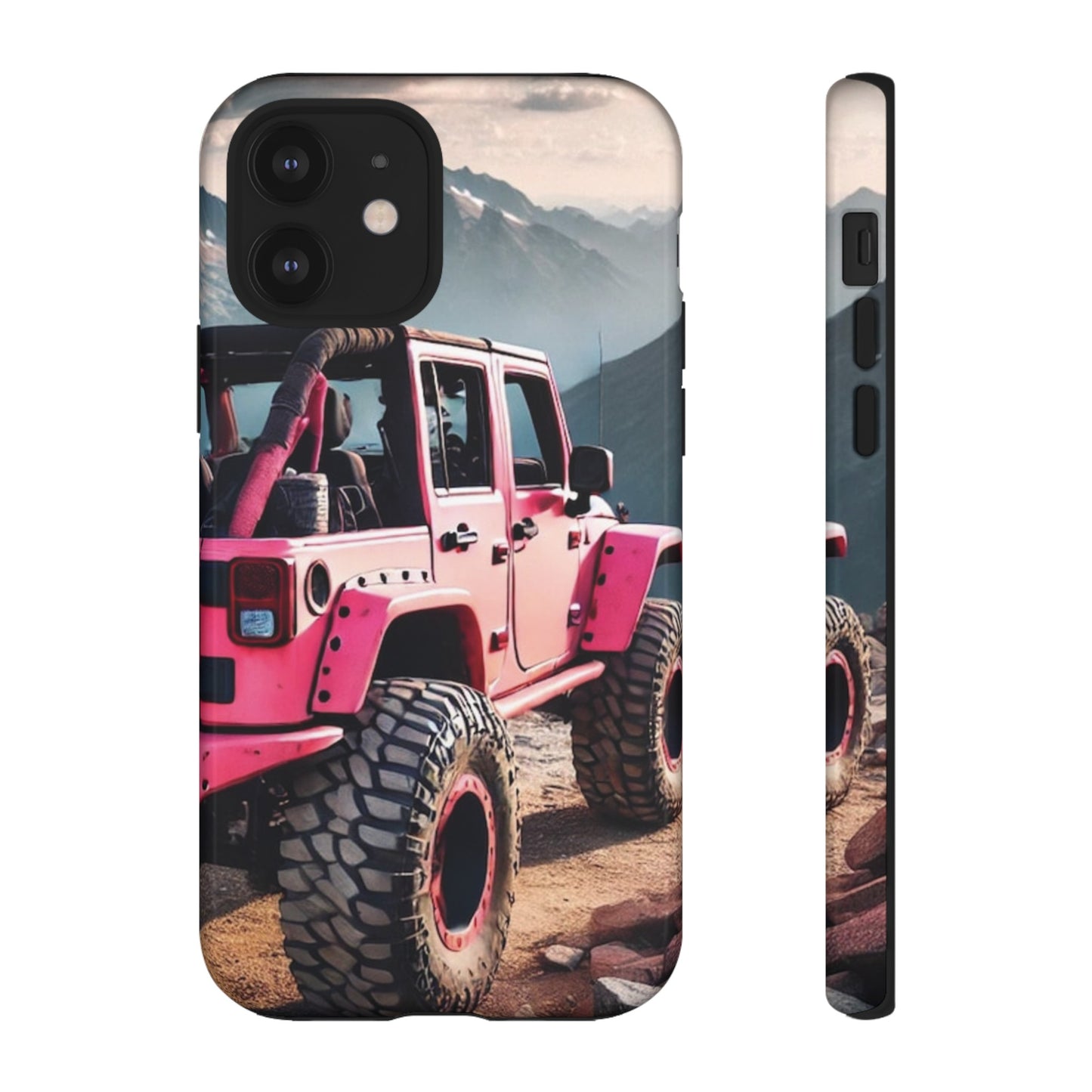 Pink Jeep Protective Phone Case