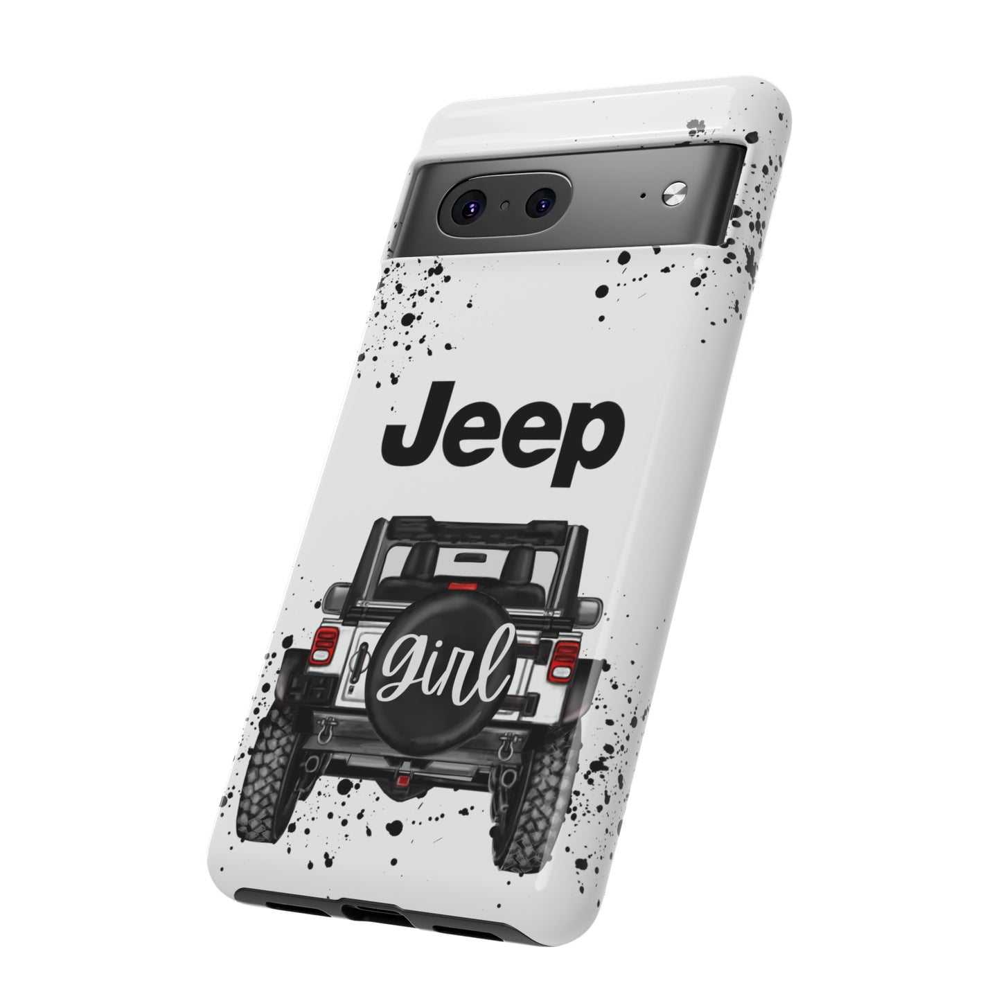 Off Road Girl White Protective Case for Iphone, Google and Samsung Phones