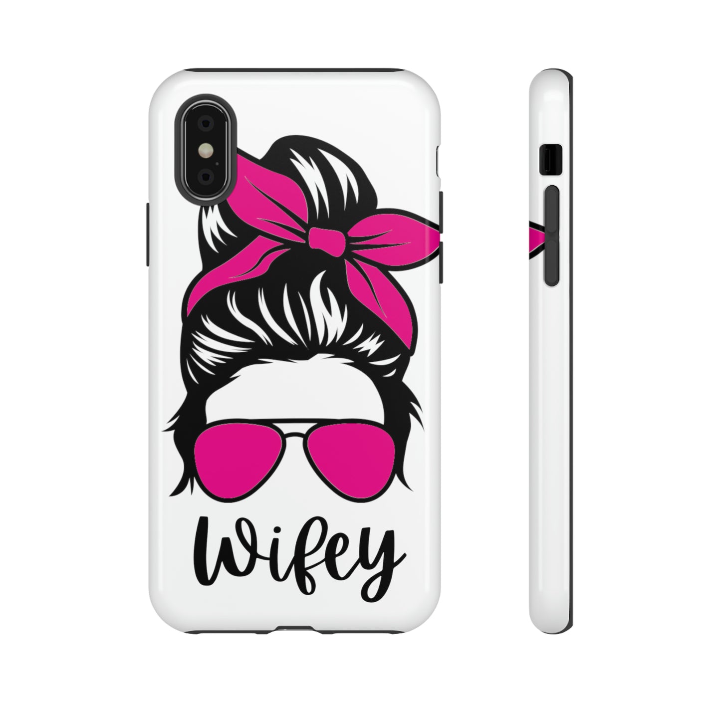 Pink Wifey Protective Case for IPhone, Samsung and Google