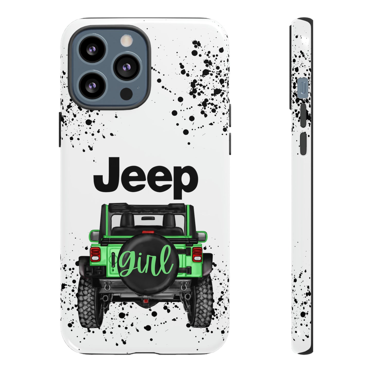 Off Road Girl Light Green Protective Case for Iphone, Google and Samsung Phones