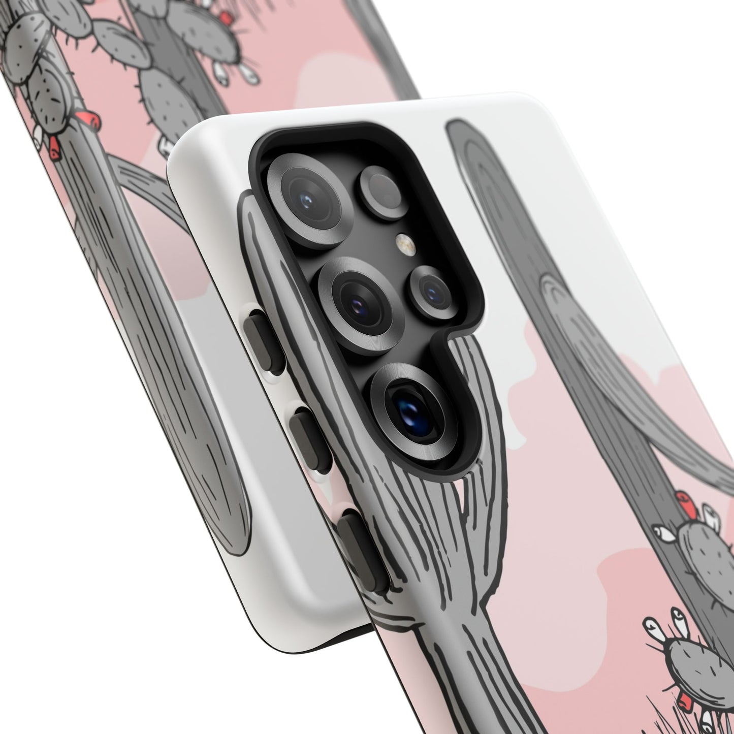 Pastel Cactus Sunset Protective Phone Case