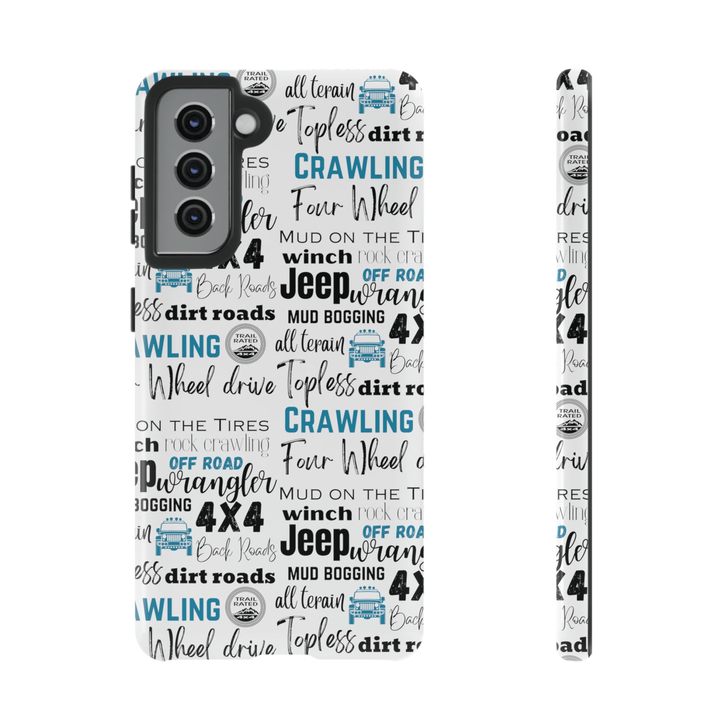 Off Road Subway Art Turquoise Protective Phone Case for Iphone, Samsung and Google Phones