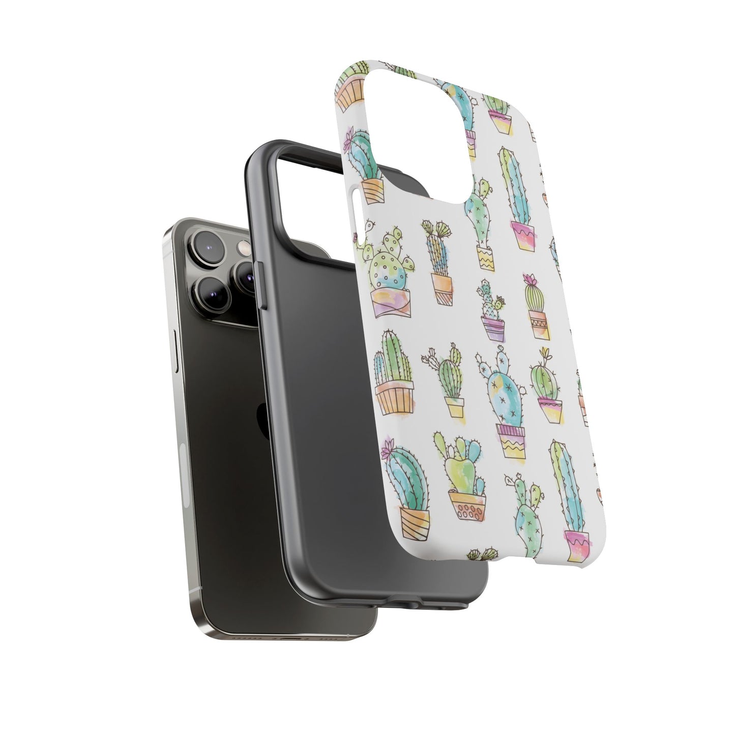 Pastel Cactus Love Phone Case